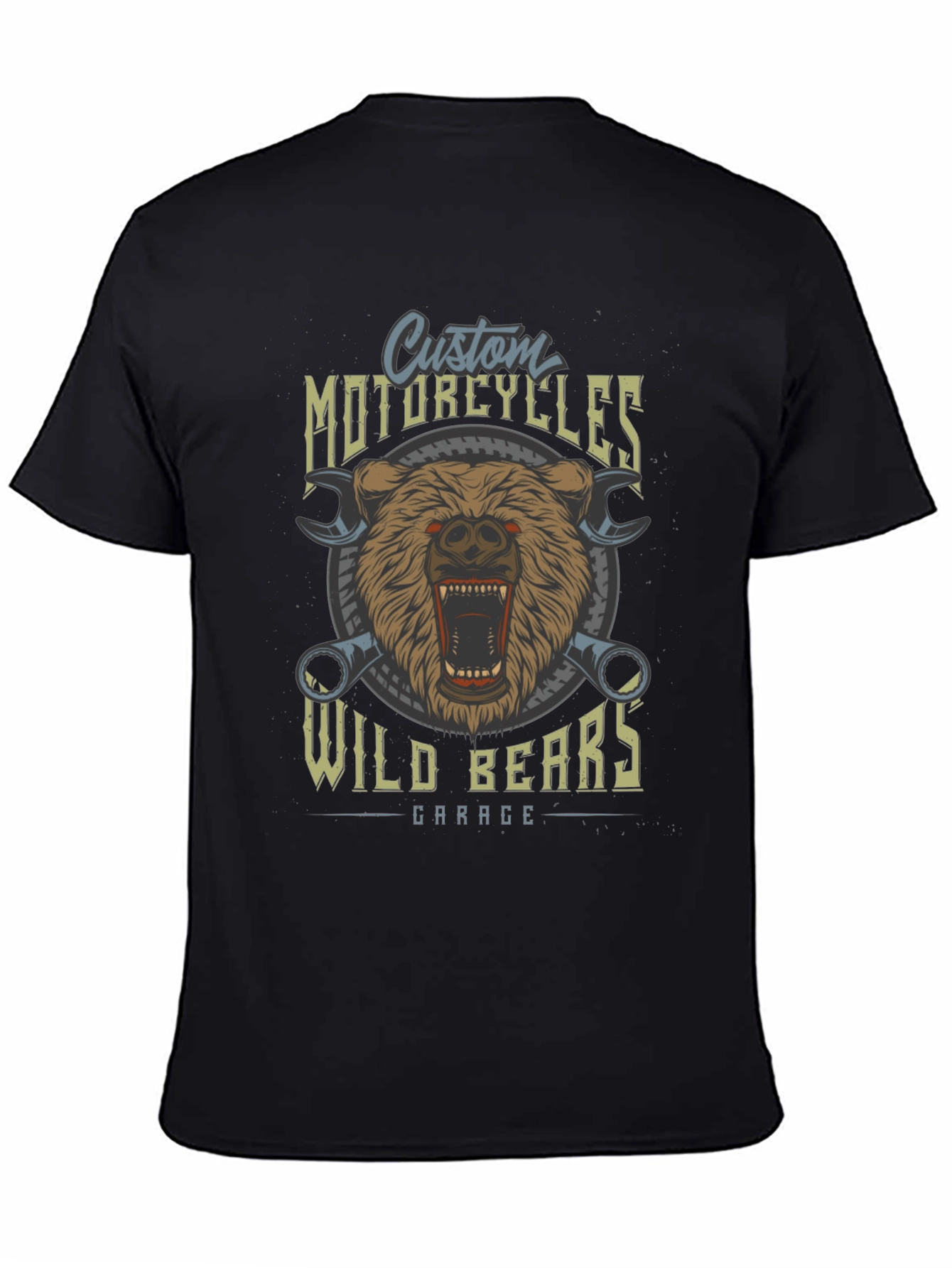Wild Bears Garage Custom Motorcycle T-Shirt