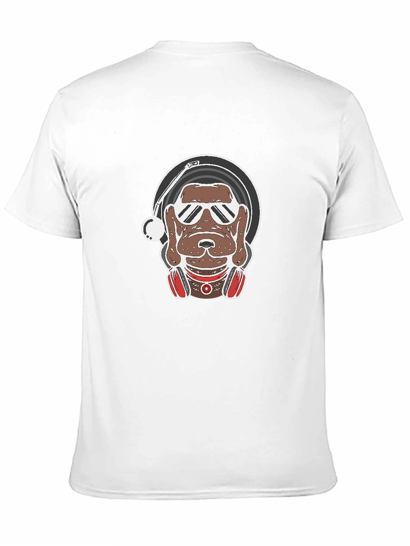 DJ Dog Graphic Tee - Cool Canine Vinyl Lover