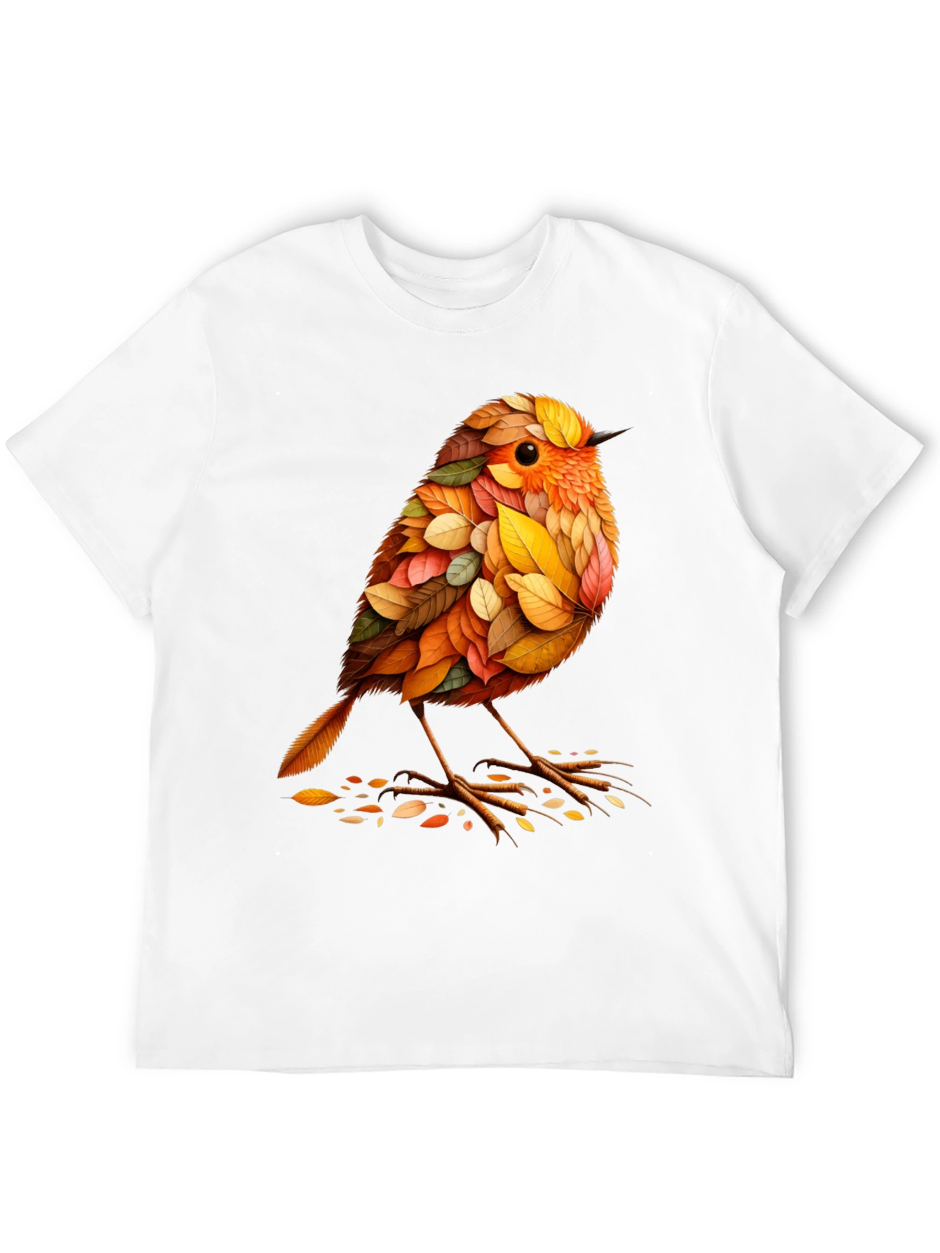 Autumn Leaf Bird Graphic Tee