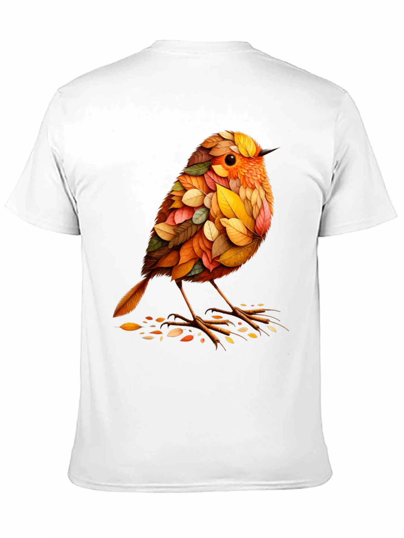 Autumn Leaf Bird Graphic Tee