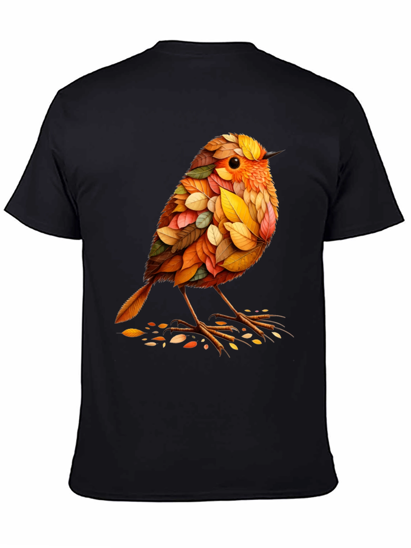 Autumn Leaf Bird Graphic Tee