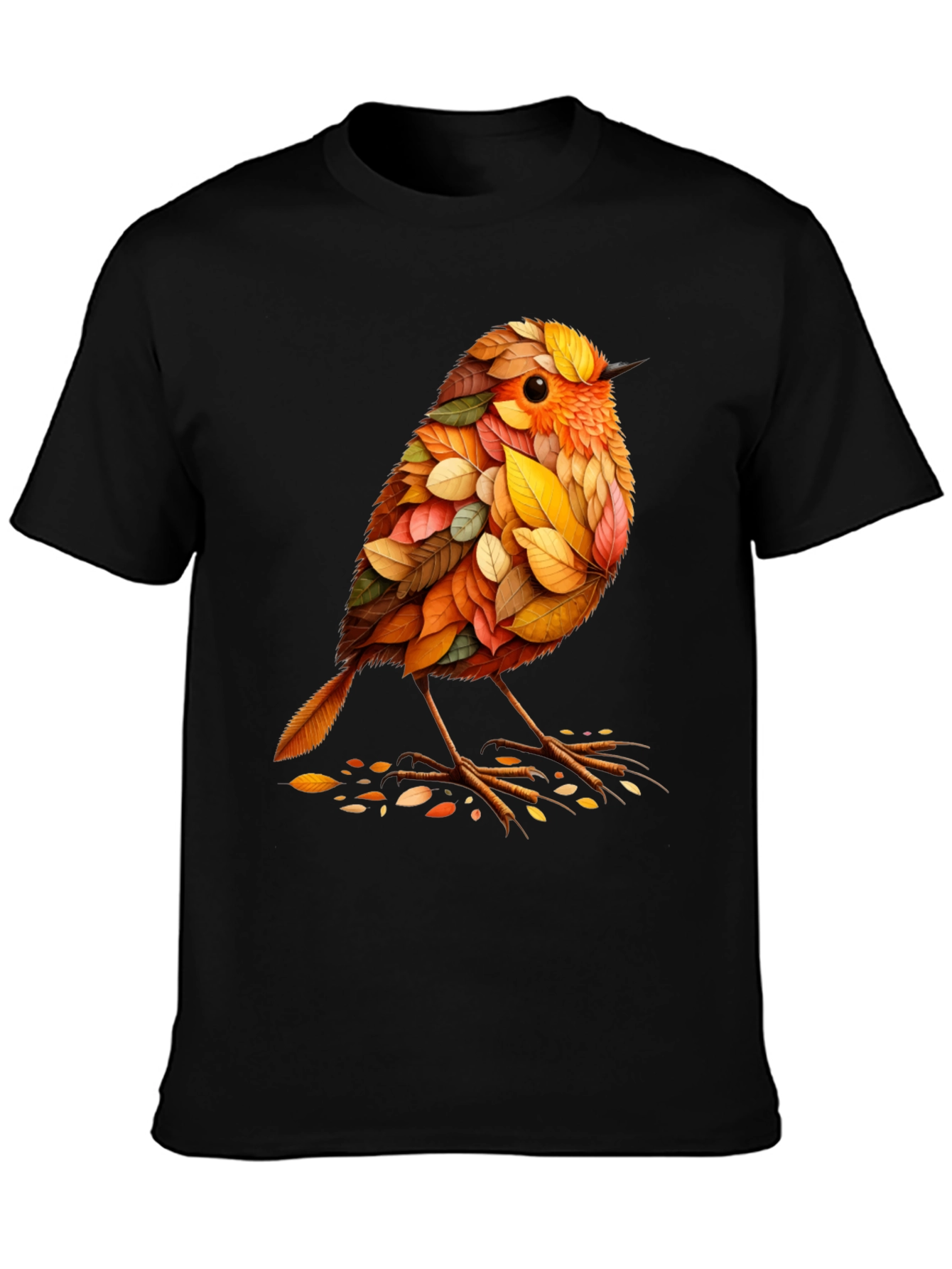 Autumn Leaf Bird Graphic Tee