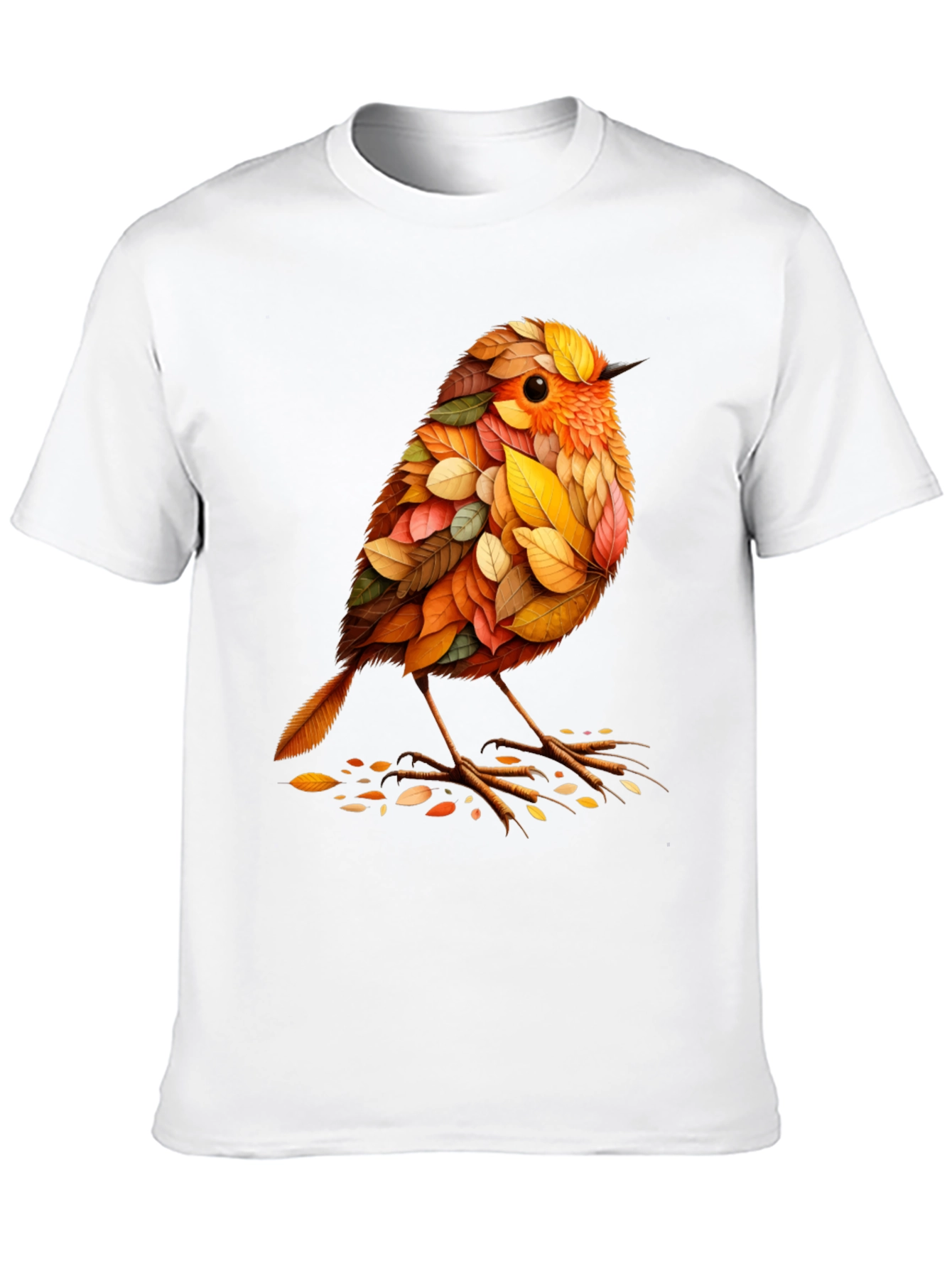 Autumn Leaf Bird Graphic Tee