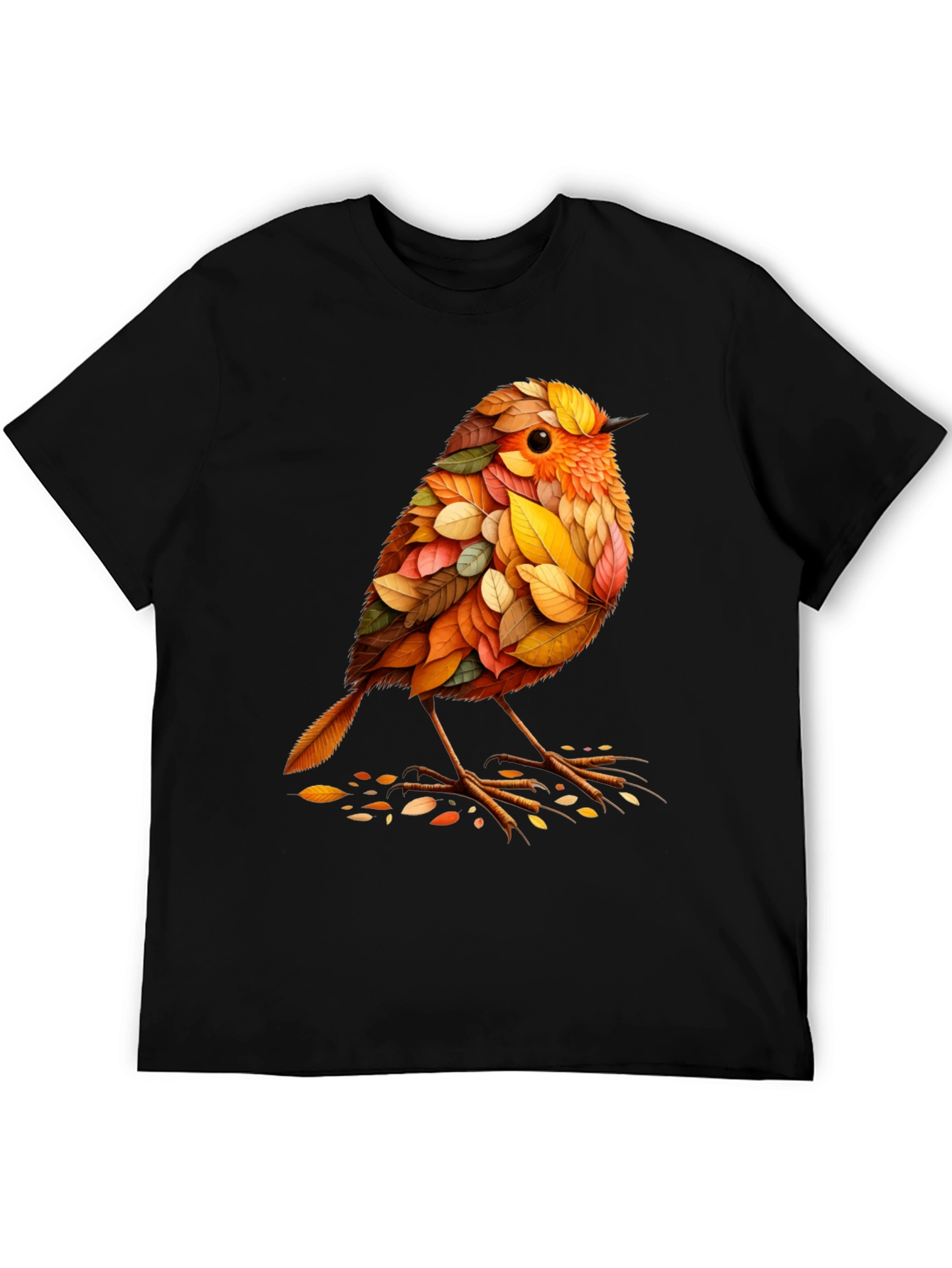 Autumn Leaf Bird Graphic Tee