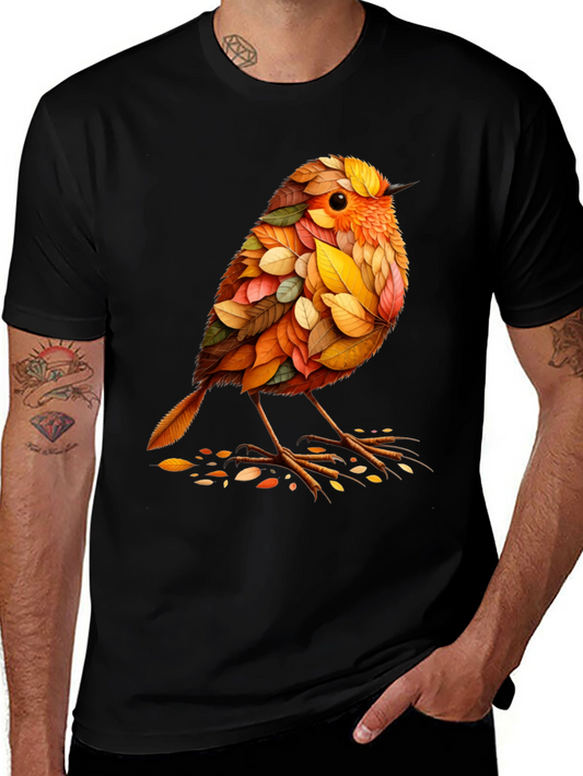 Autumn Leaf Bird Graphic Tee