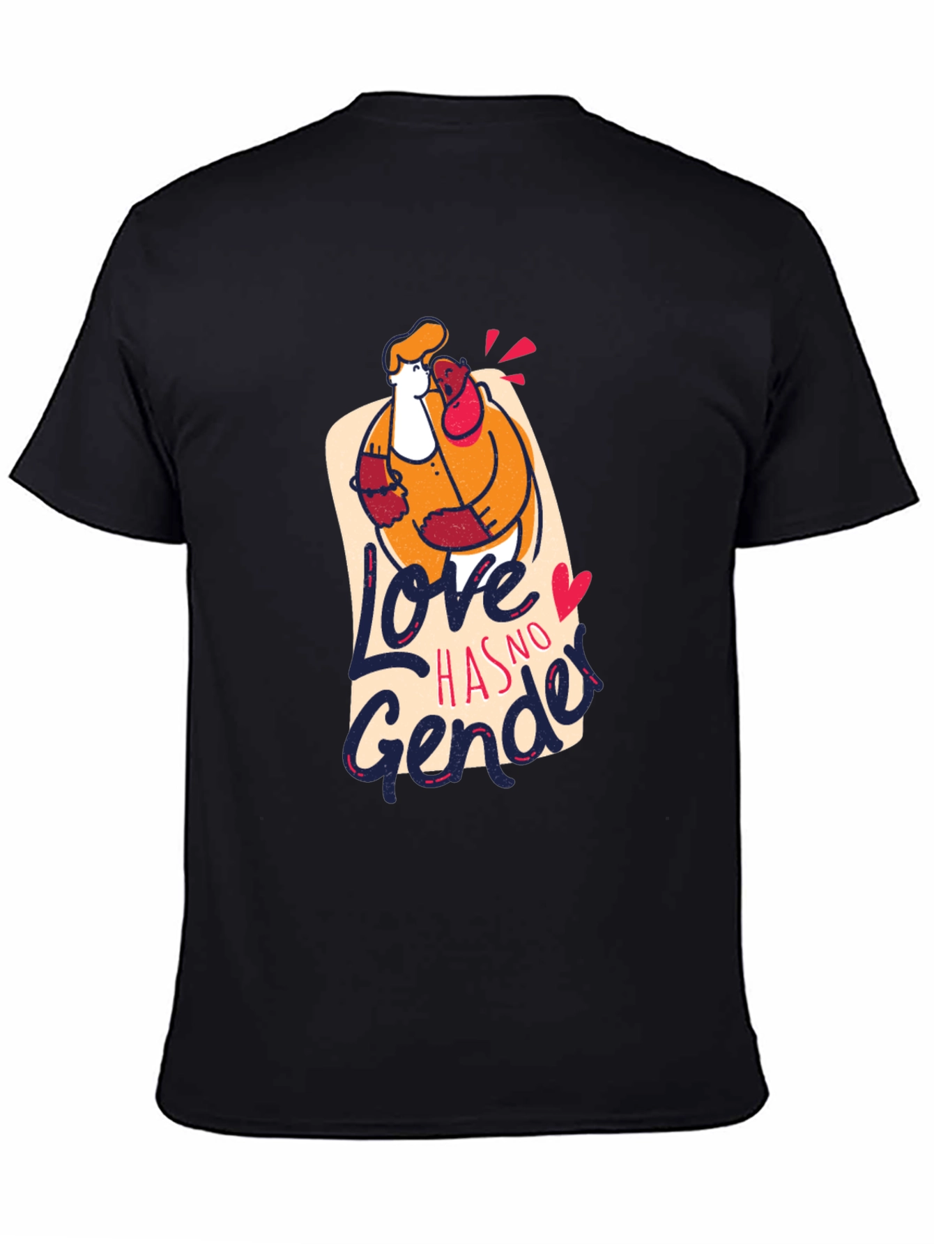 Love Has No Gender Black Graphic Tee