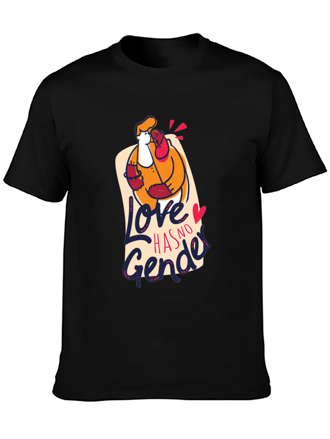 Love Has No Gender Black Graphic Tee