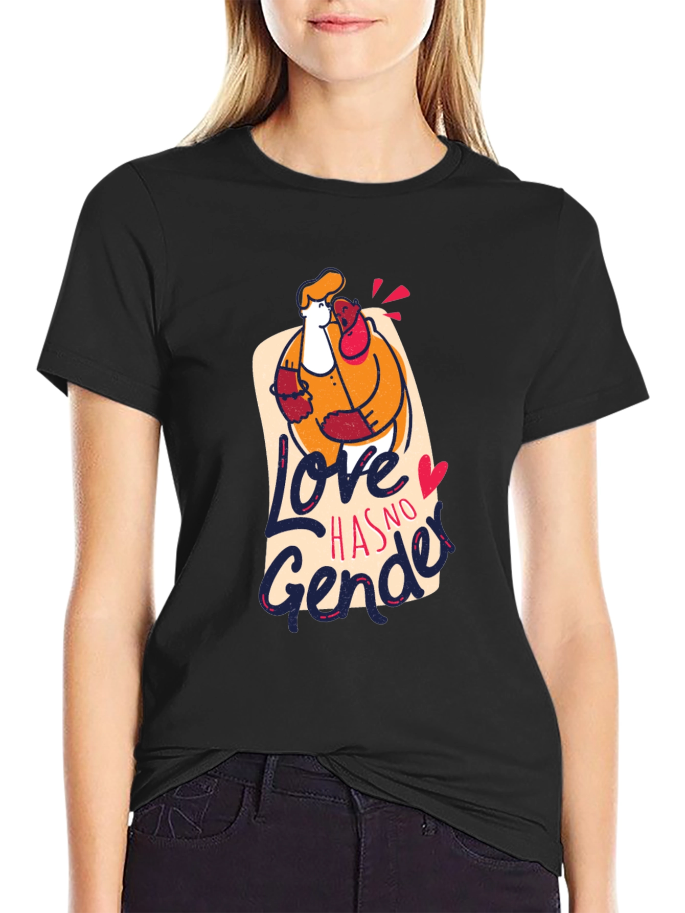Love Has No Gender Black Graphic Tee