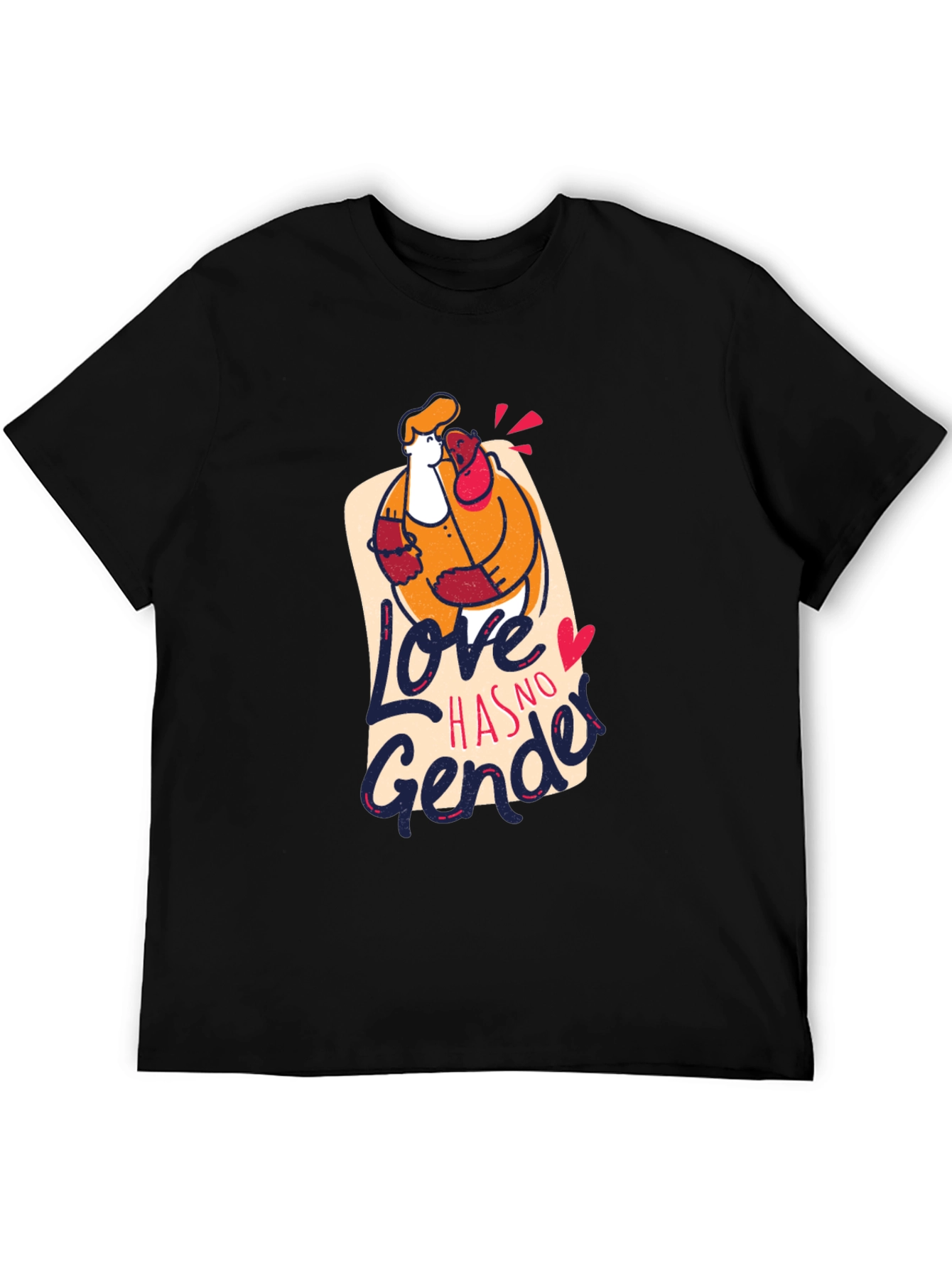 Love Has No Gender Black Graphic Tee