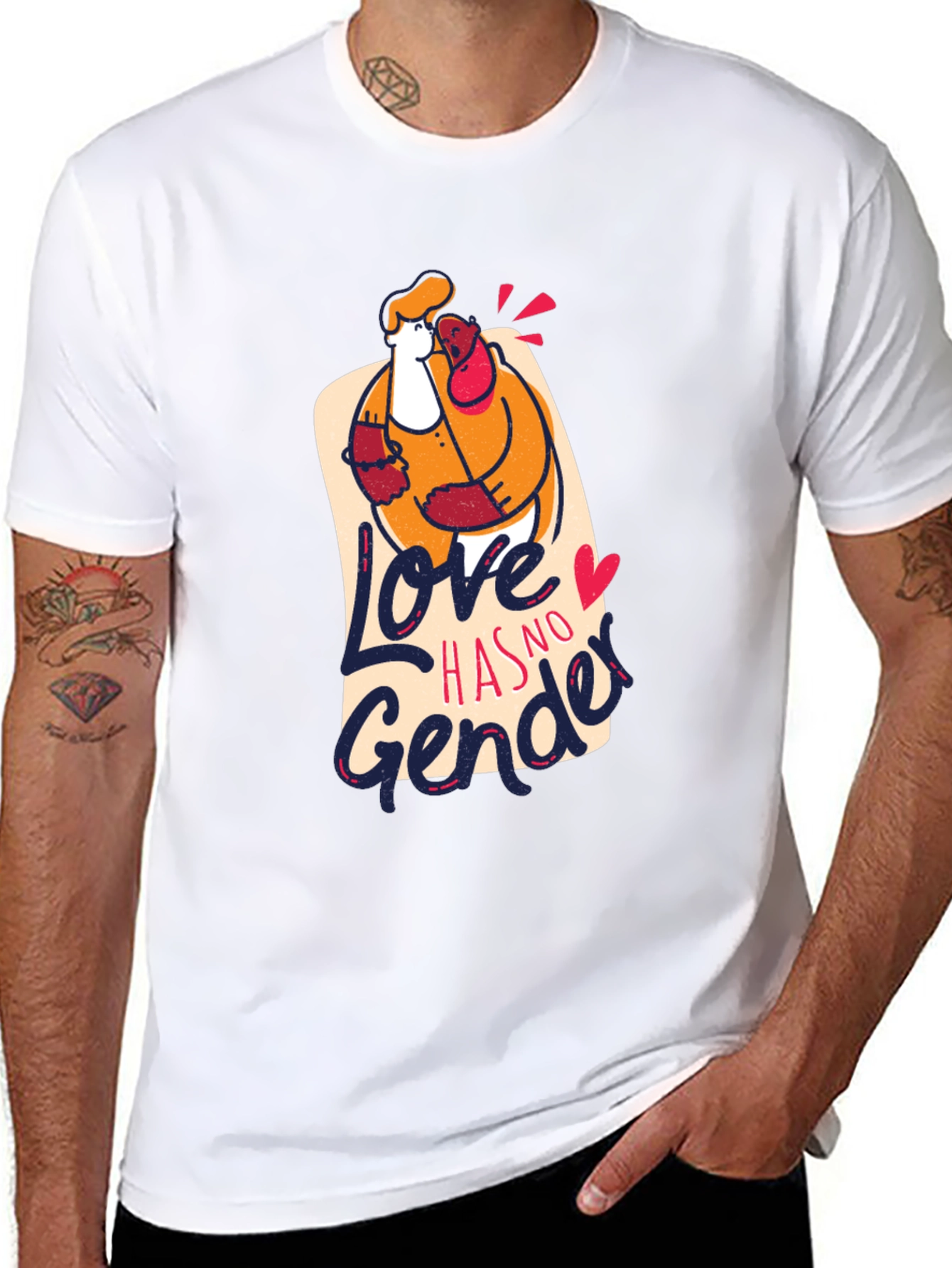 Love Has No Gender Black Graphic Tee
