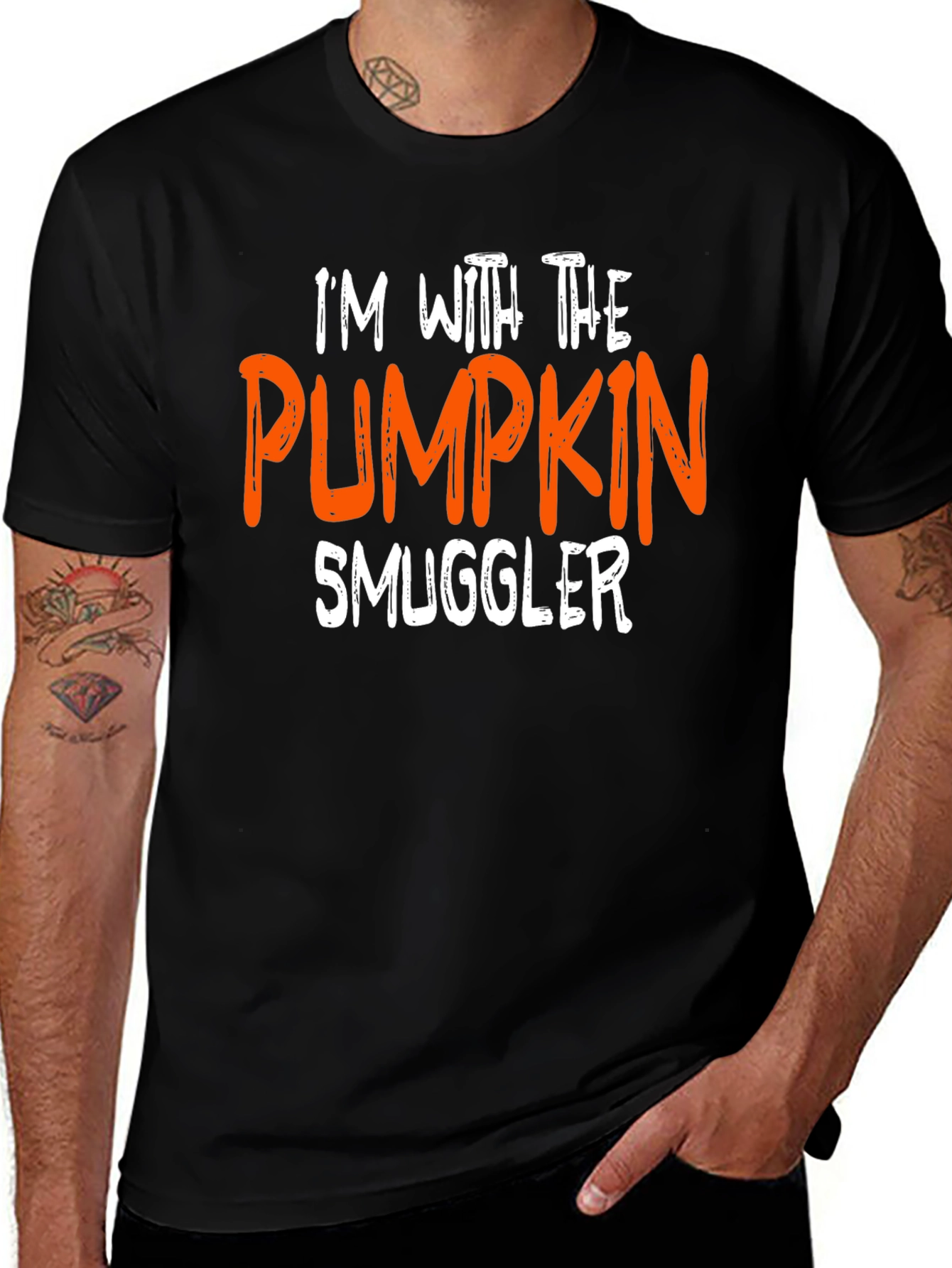 Pumpkin Smuggler Graphic Tee - Halloween Shirt
