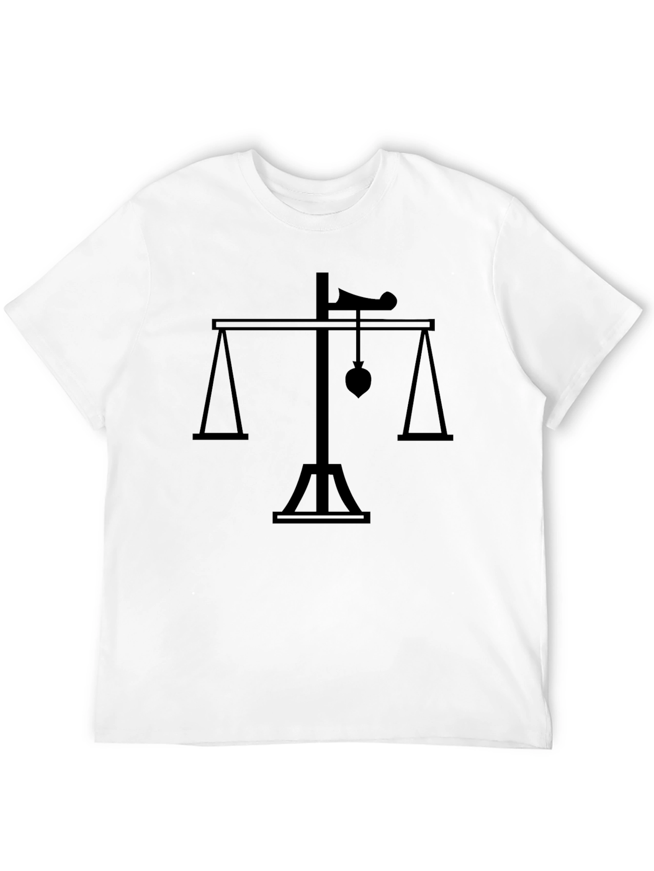 Scales of Justice Heart T-Shirt - Mens