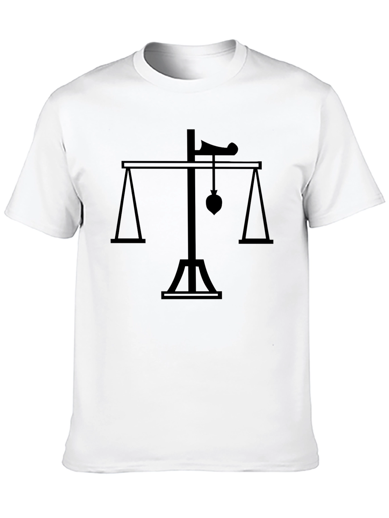 Scales of Justice Heart T-Shirt - Mens