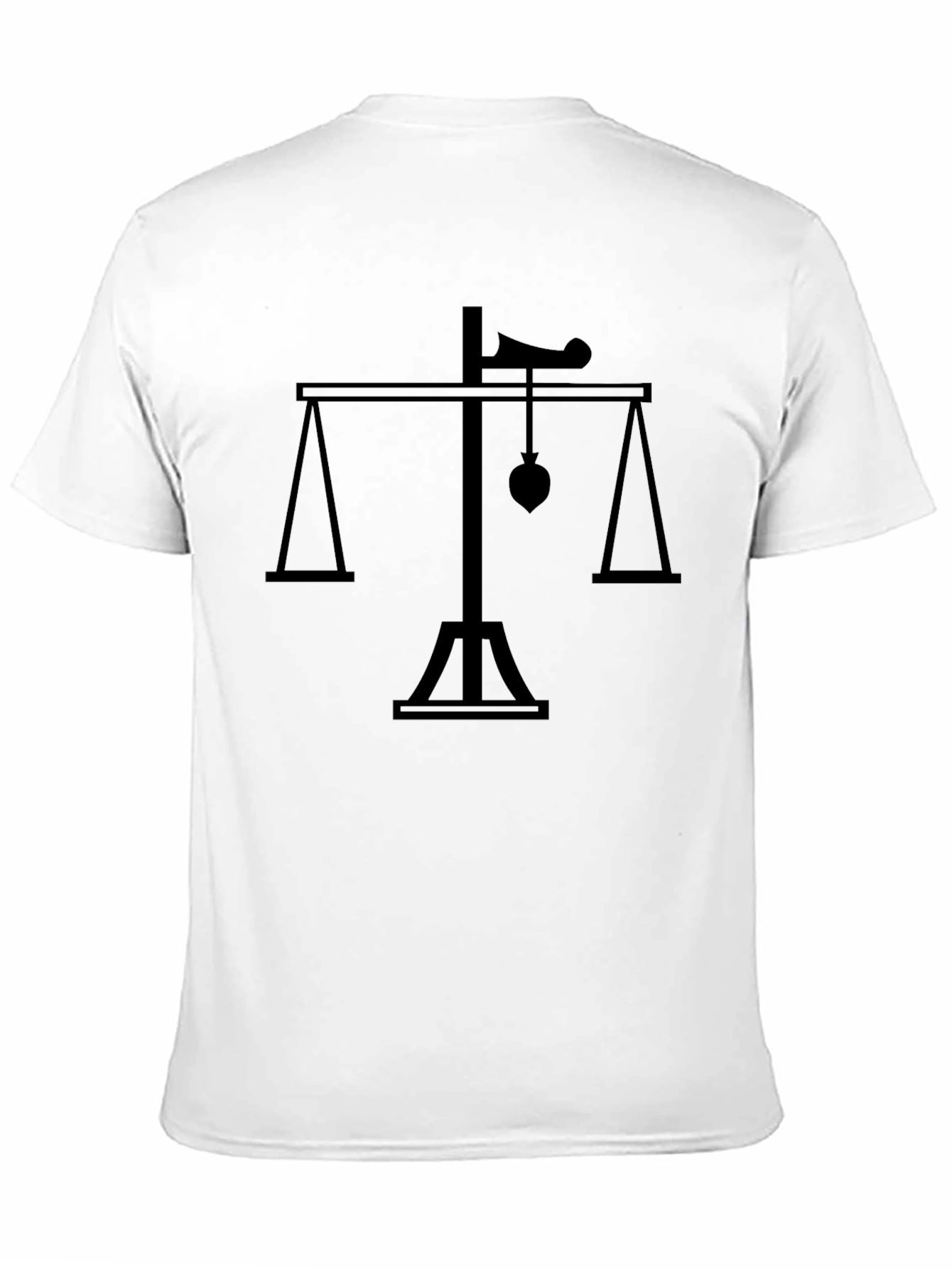 Scales of Justice Heart T-Shirt - Mens