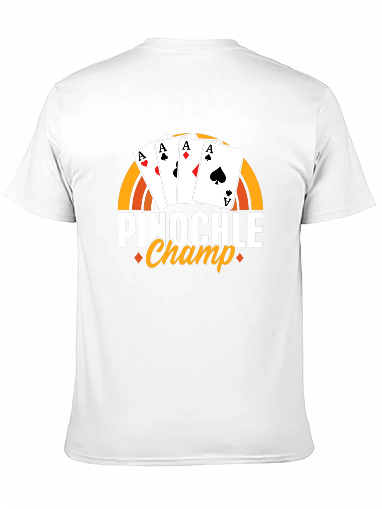 Pinochle Champ T-Shirt - Ace Card Design