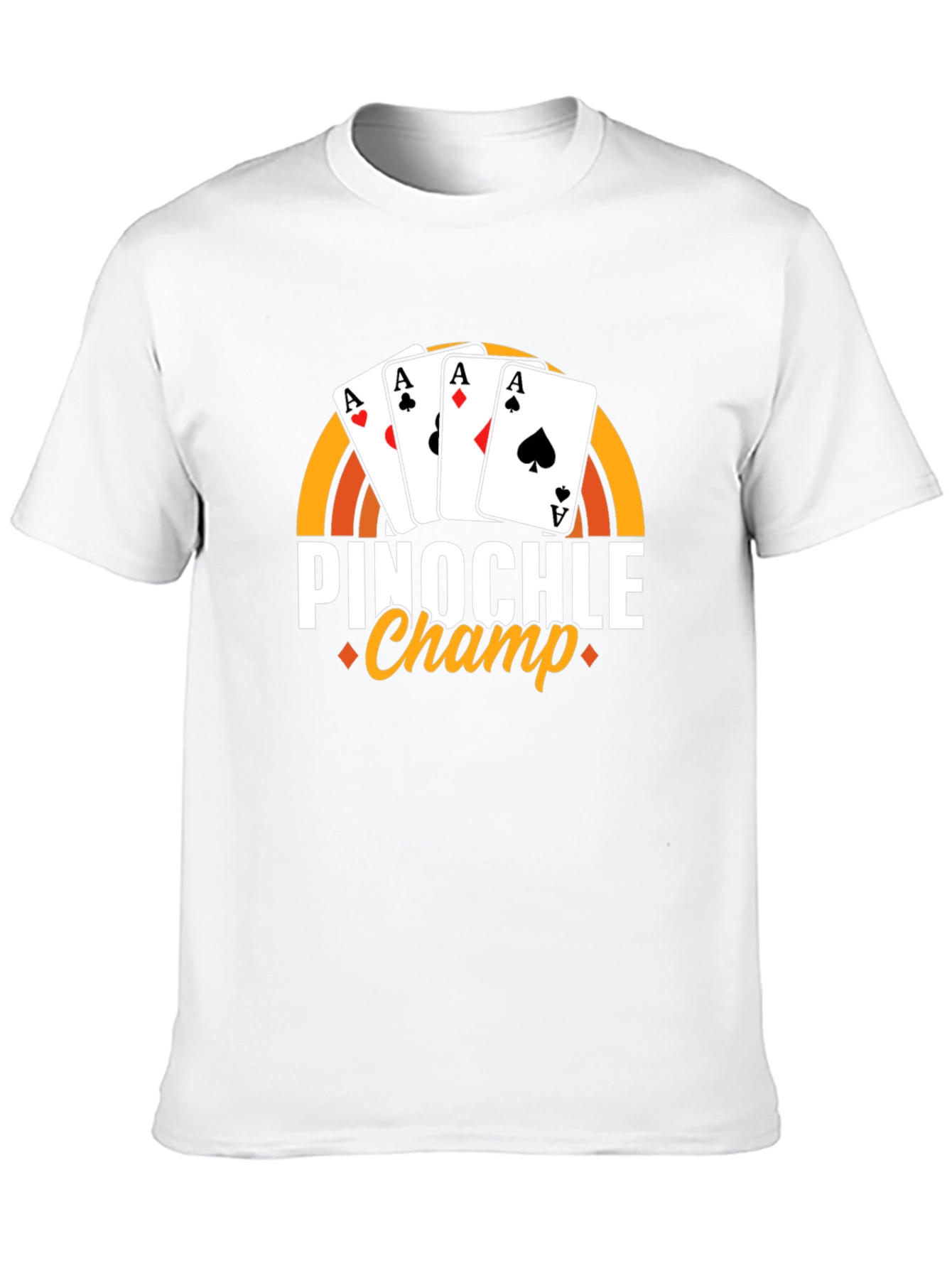 Pinochle Champ T-Shirt - Ace Card Design