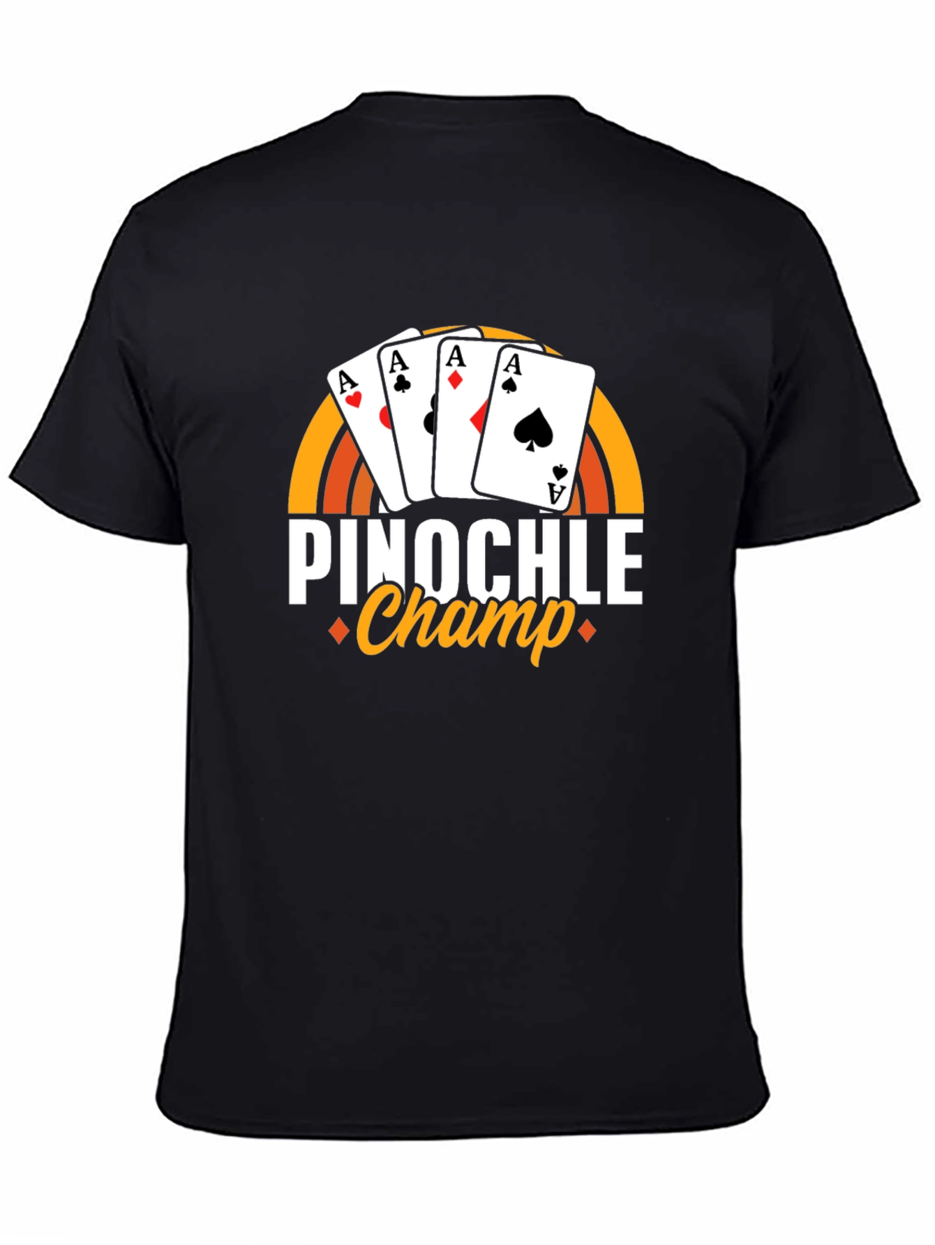 Pinochle Champ T-Shirt - Ace Card Design