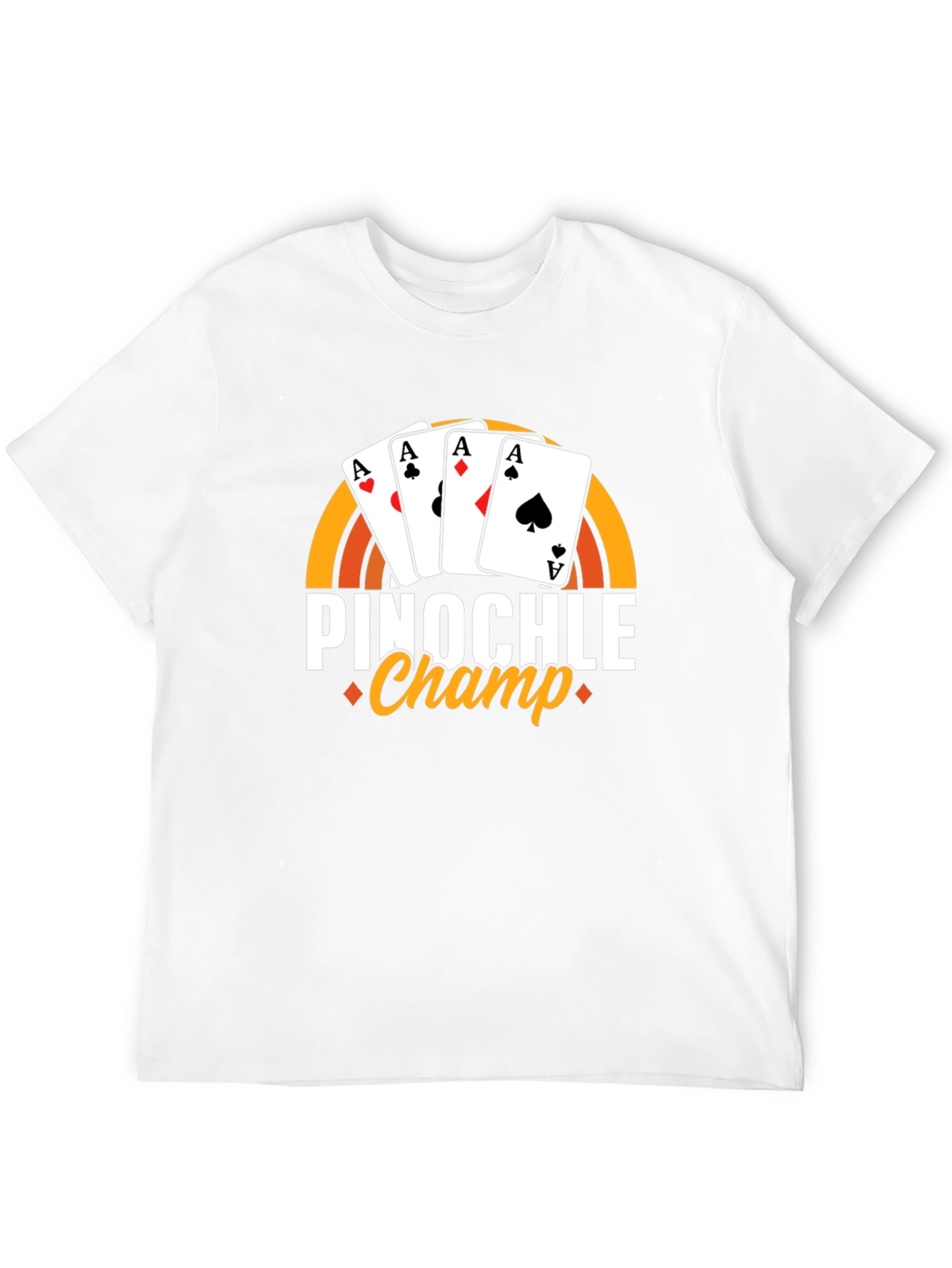 Pinochle Champ T-Shirt - Ace Card Design