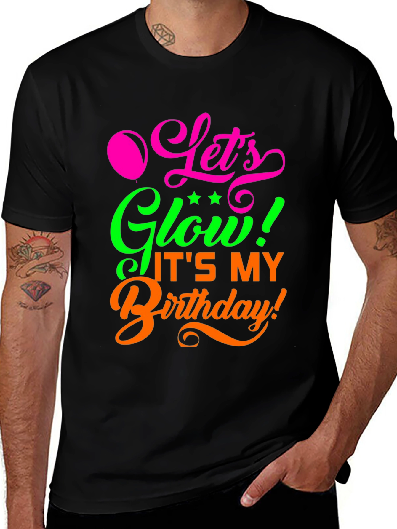 Lets Glow Birthday Shirt