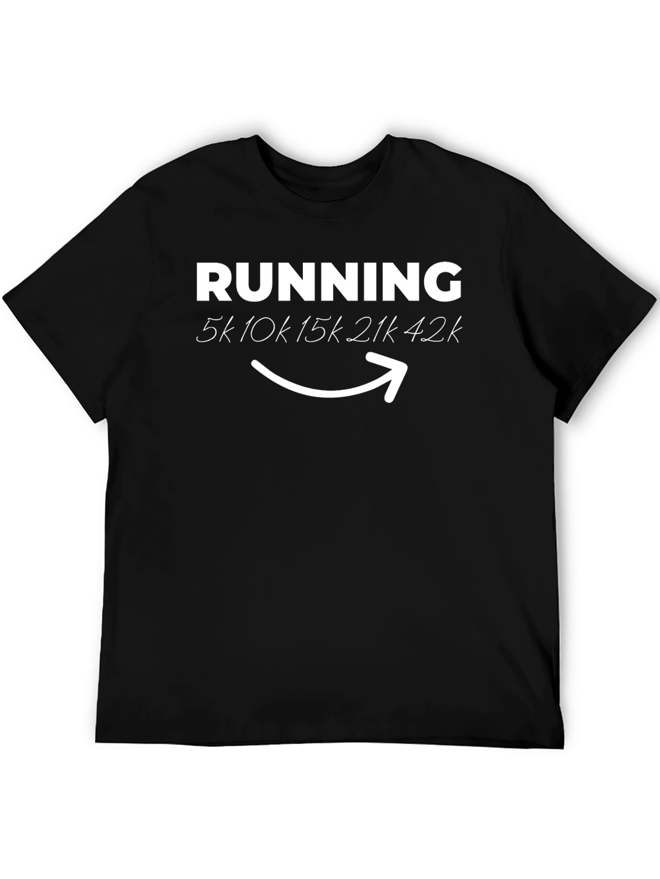 Running 5k to Marathon Black T-Shirt