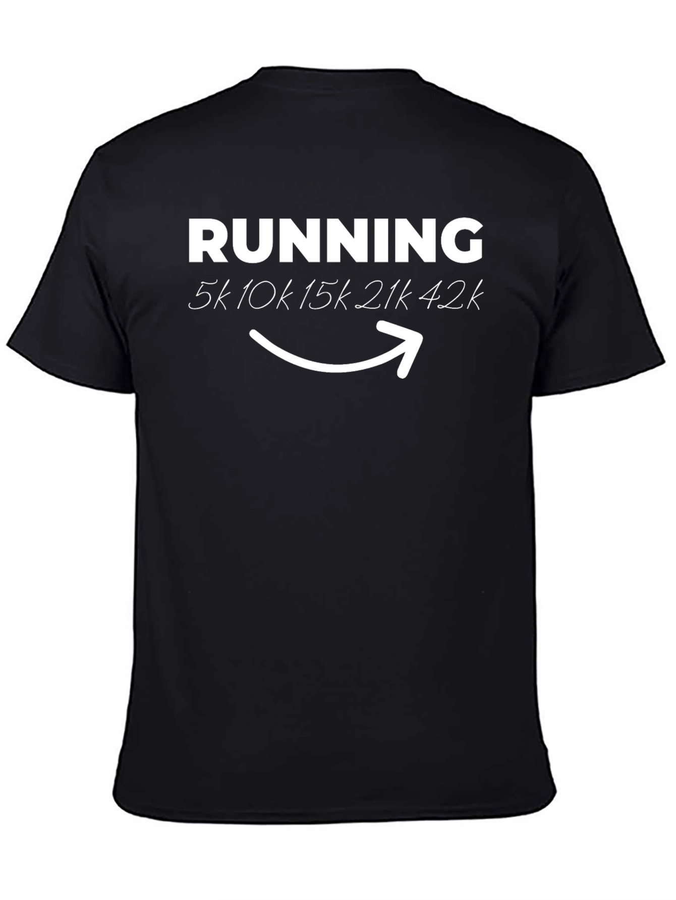 Running 5k to Marathon Black T-Shirt