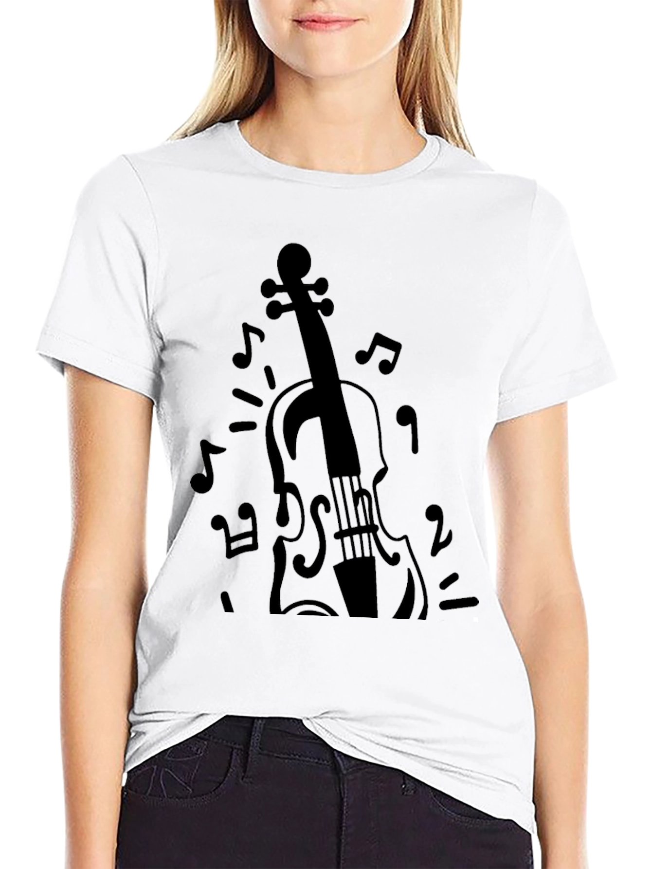 Musical Violin Graphic Tee