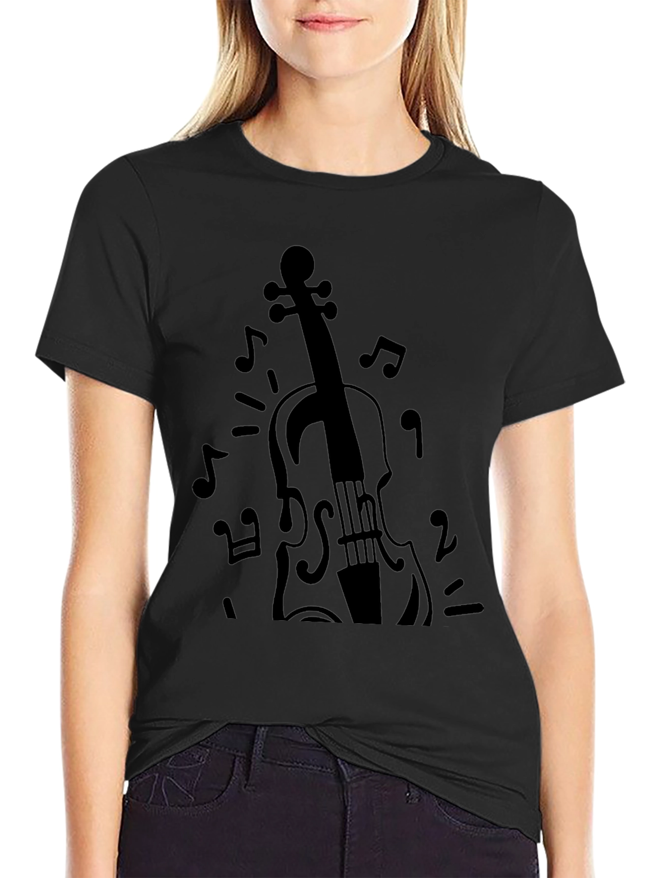Musical Violin Graphic Tee
