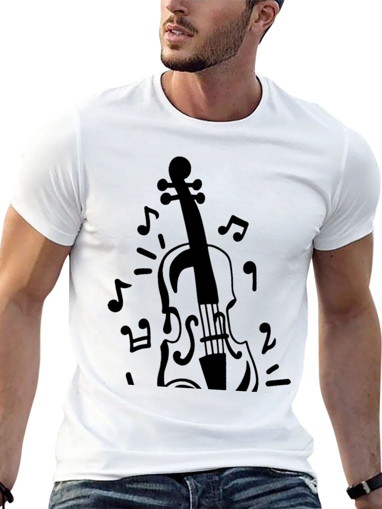 Musical Violin Graphic Tee