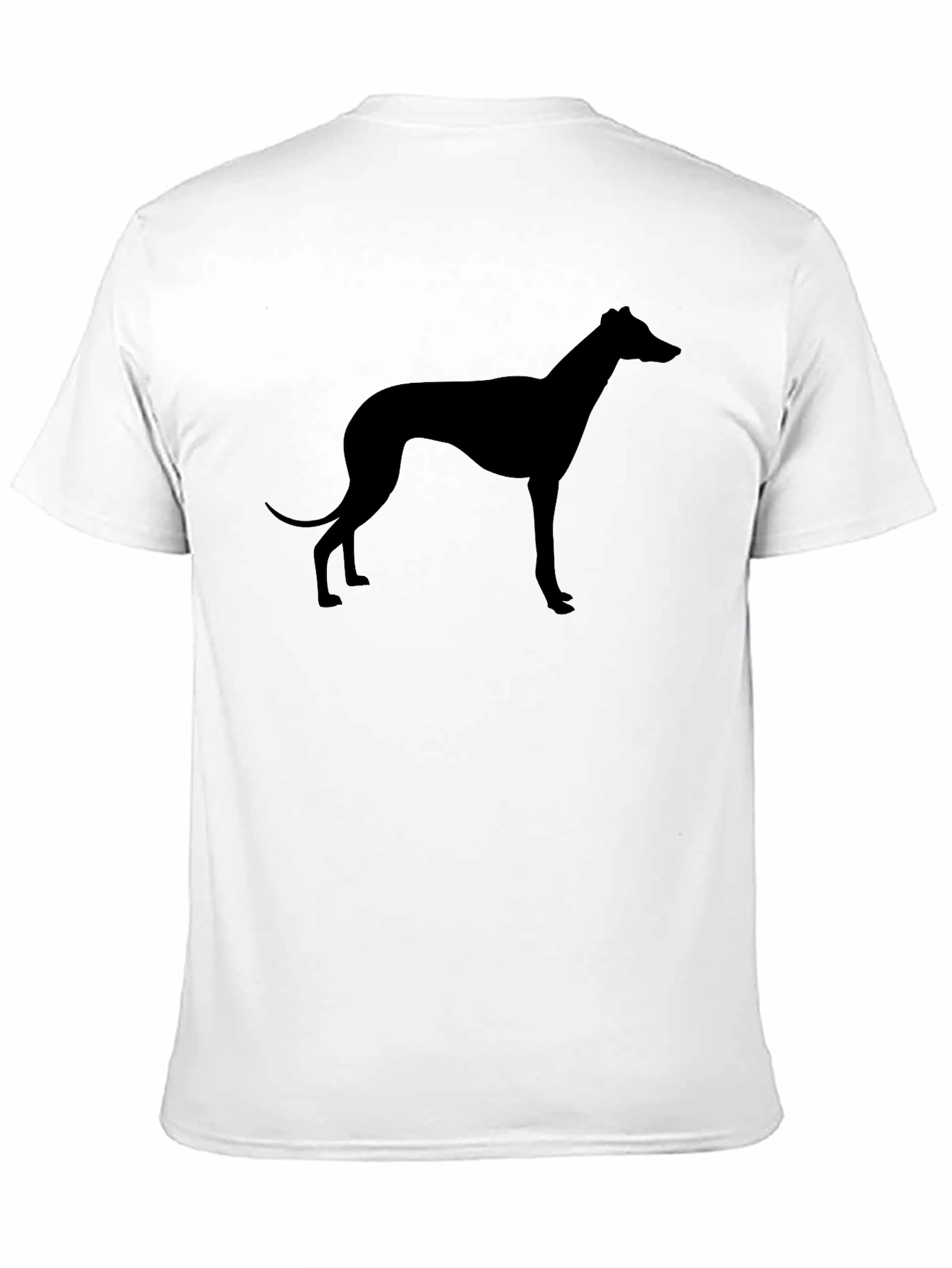 Greyhound Silhouette Graphic Tee - Black