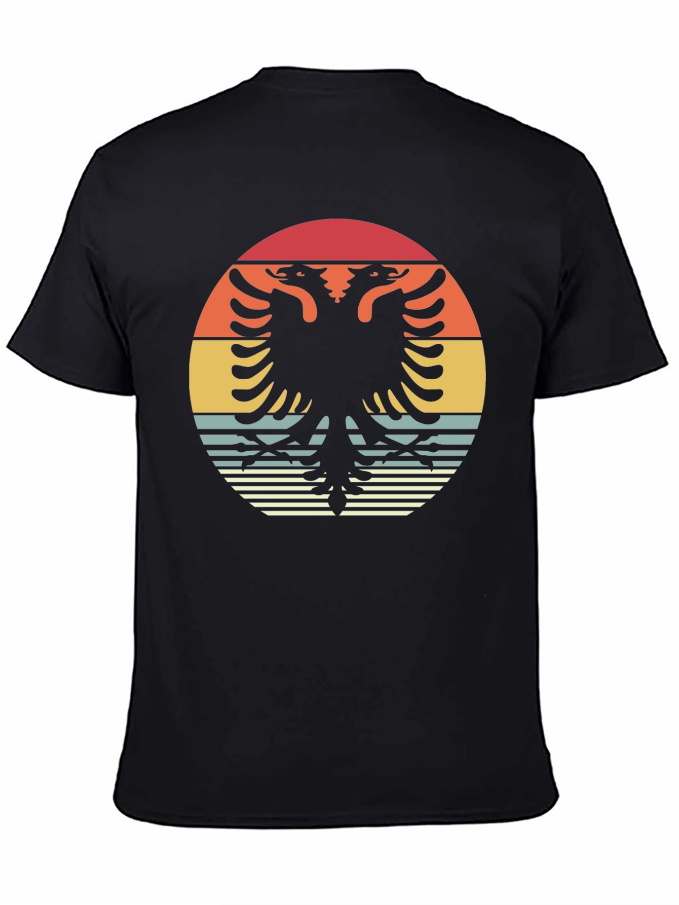 Retro Albanian Eagle Graphic T-Shirt