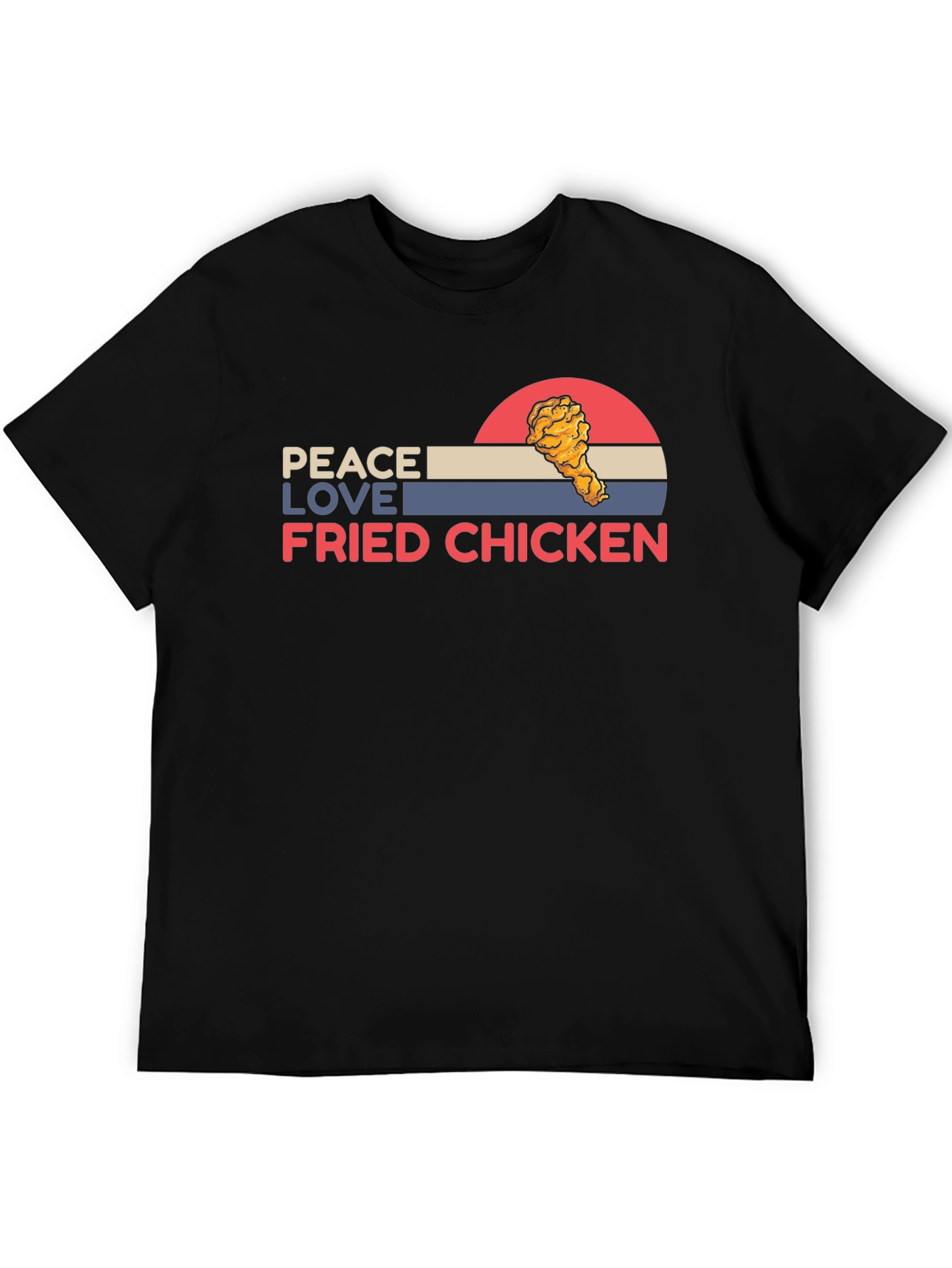 Peace Love Fried Chicken Graphic Tee