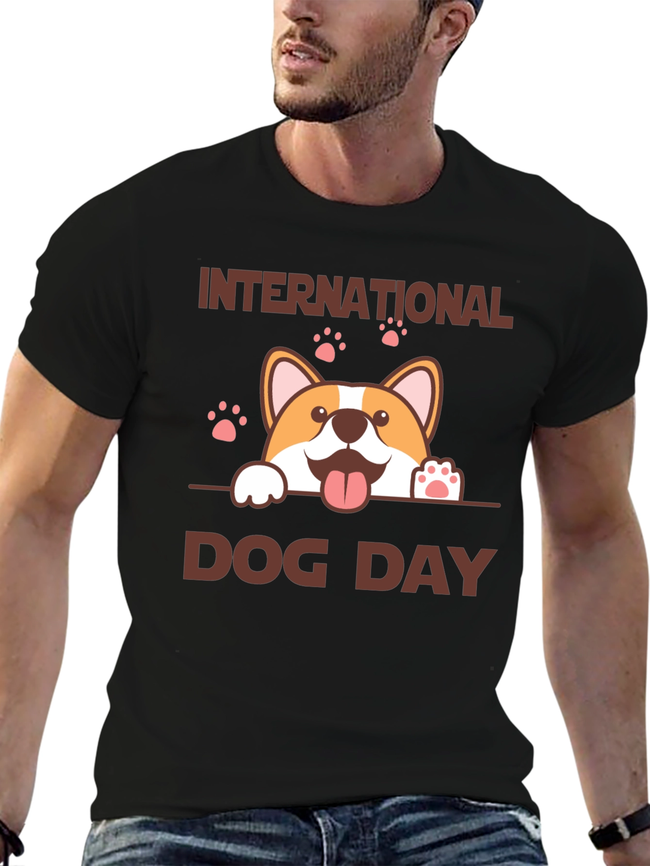 International Dog Day Corgi Graphic Tee