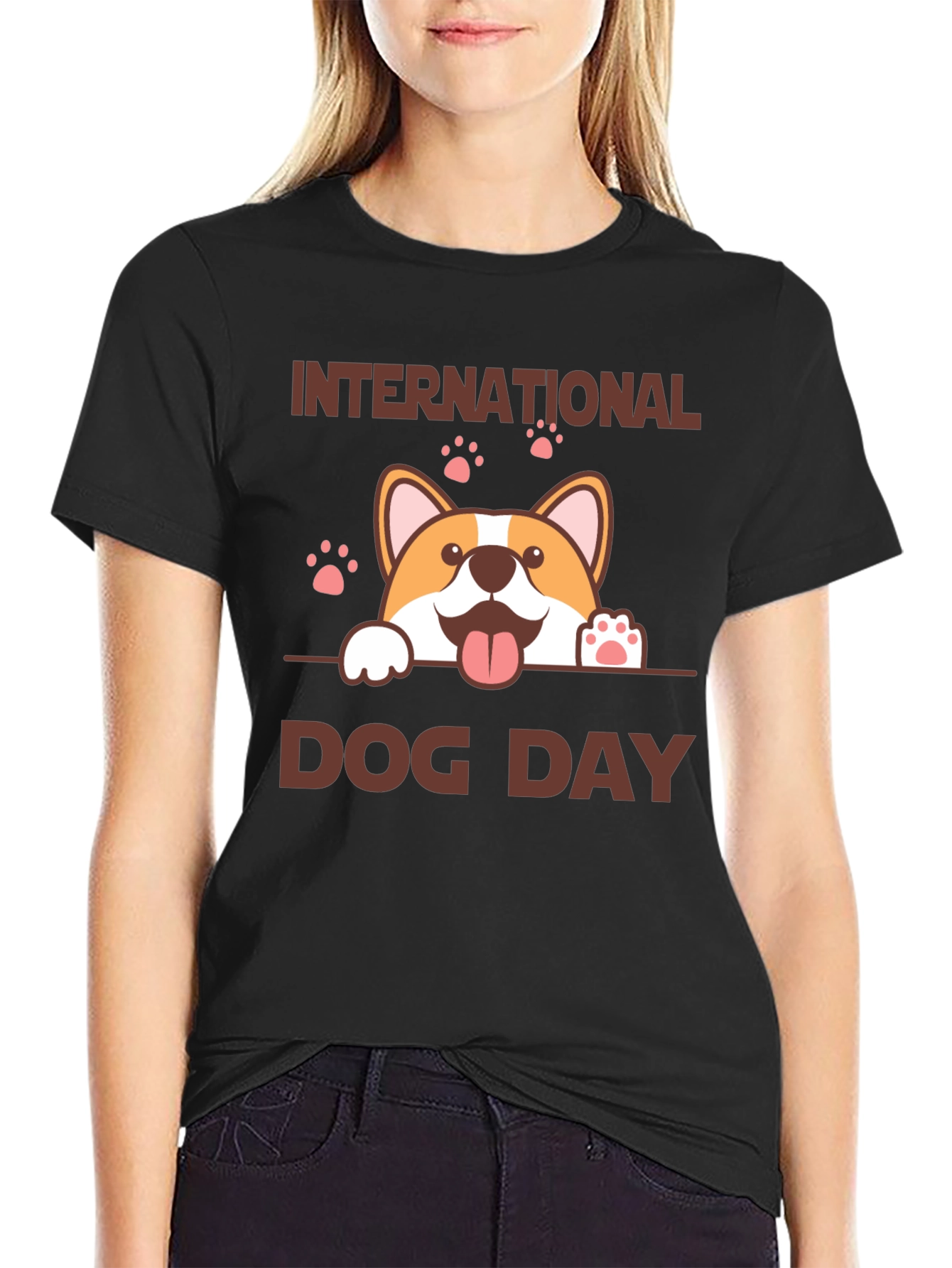 International Dog Day Corgi Graphic Tee