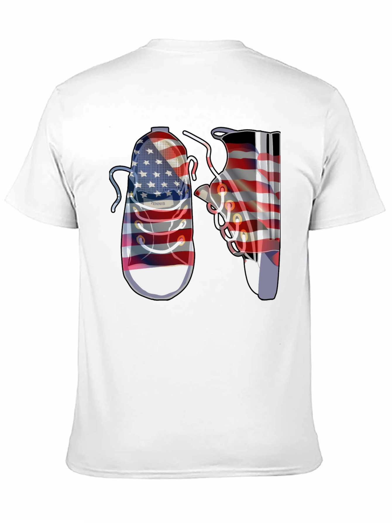 American Flag Shoes Graphic Tee