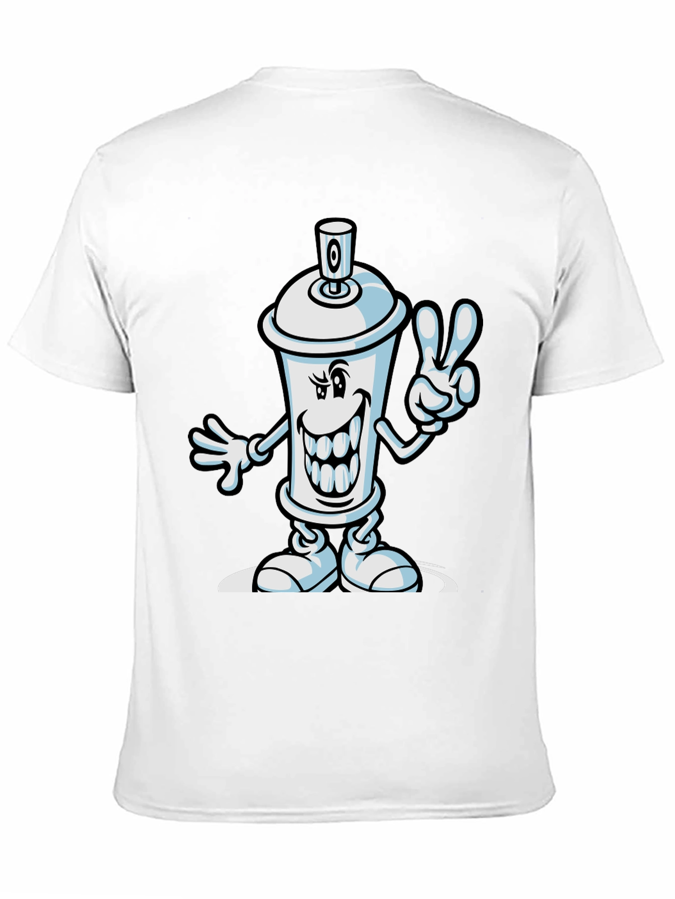 Cartoon Spray Paint Can Graphic Tee