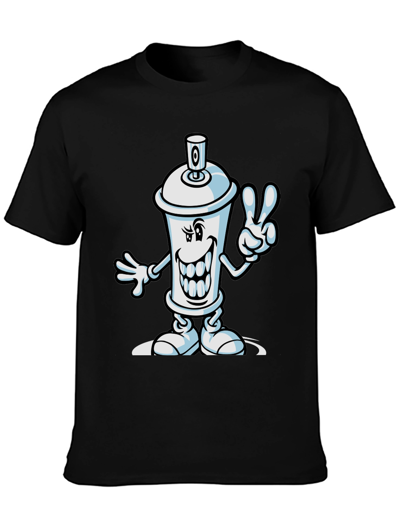 Cartoon Spray Paint Can Graphic Tee