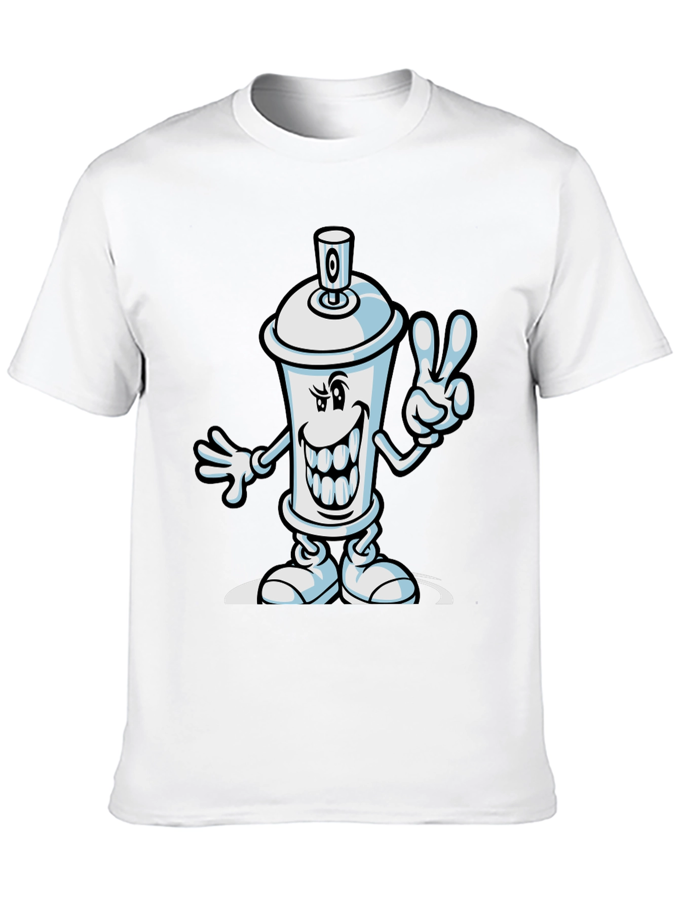 Cartoon Spray Paint Can Graphic Tee