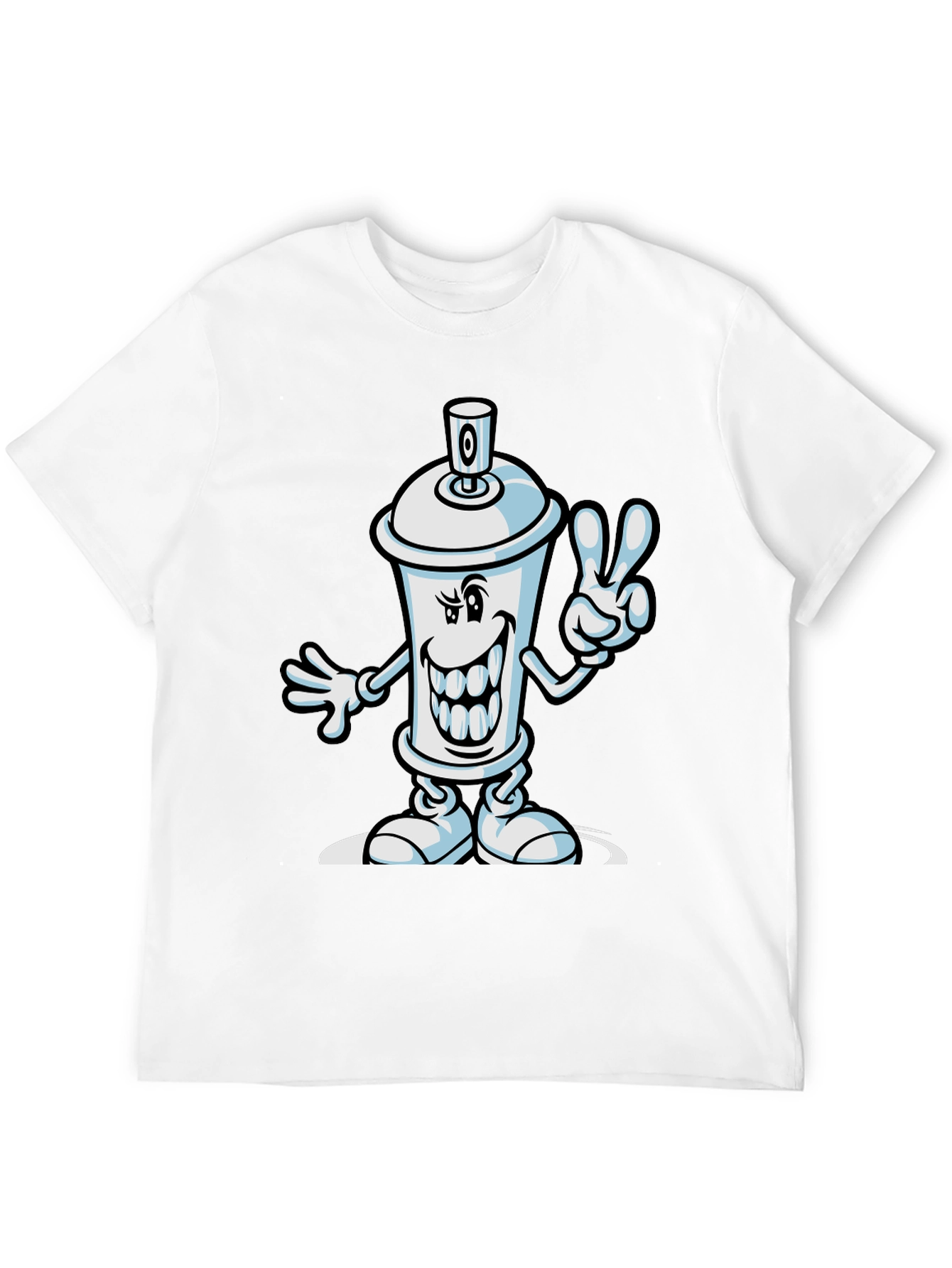 Cartoon Spray Paint Can Graphic Tee
