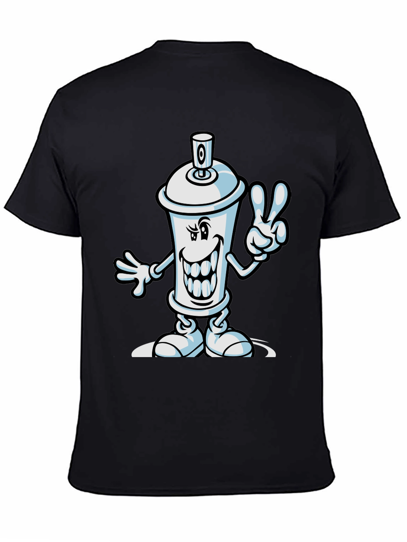 Cartoon Spray Paint Can Graphic Tee