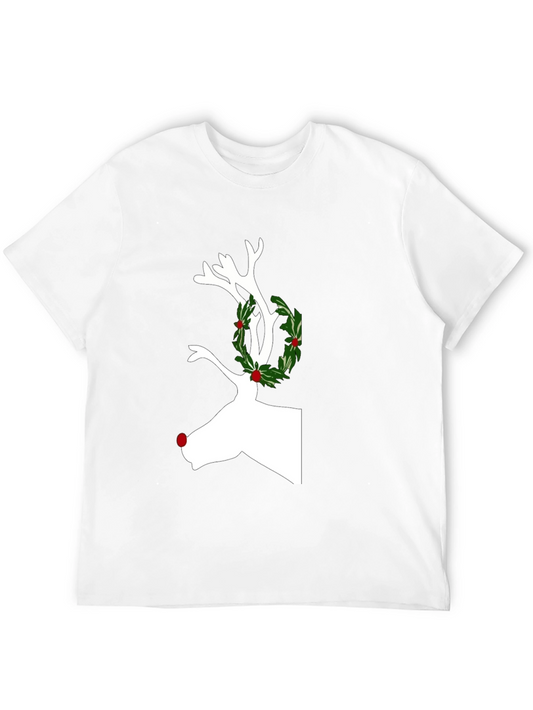 Festive Reindeer T-Shirt - Holiday Cheer