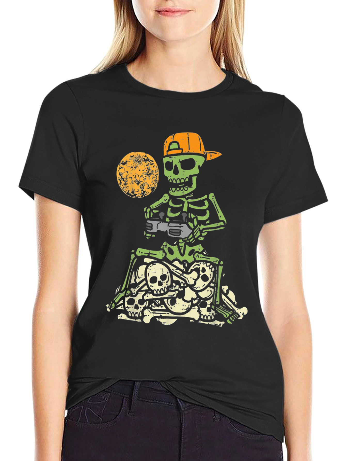 Gamer Skeleton T-Shirt - Halloween Style