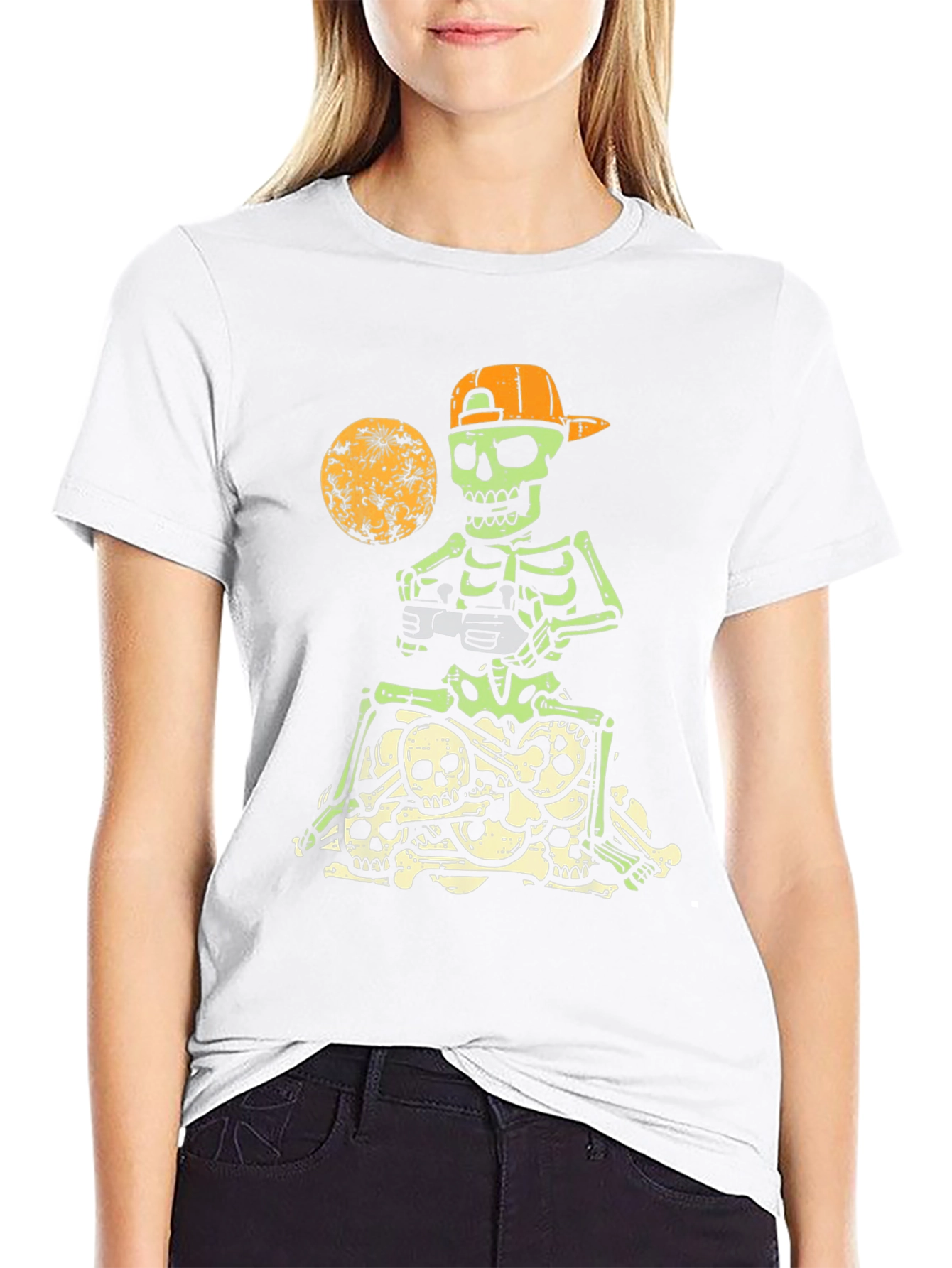 Gamer Skeleton T-Shirt - Halloween Style