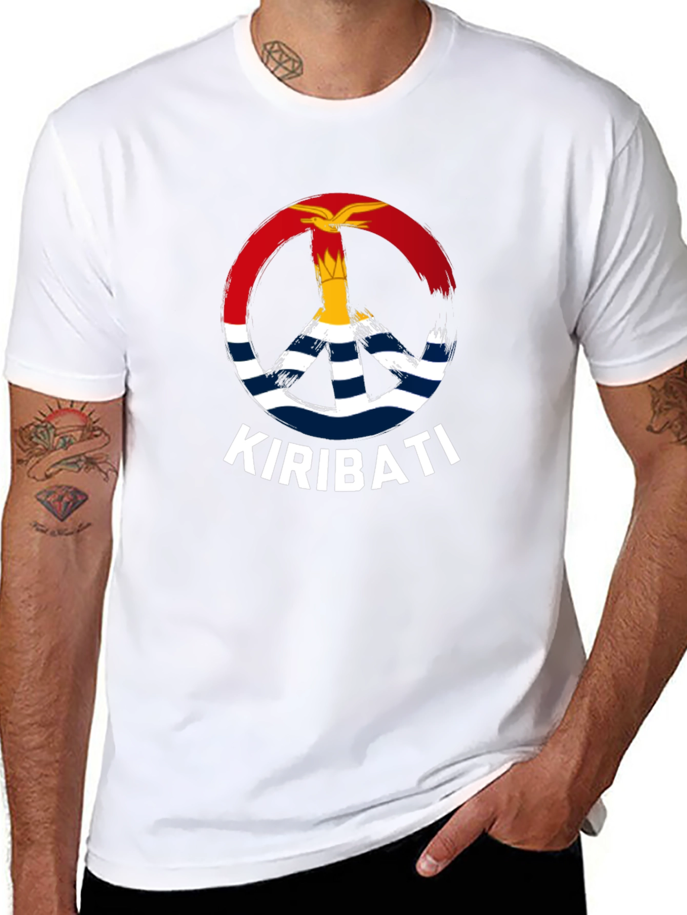 Kiribati Peace Sign T-Shirt - Island Nation Pride Tee