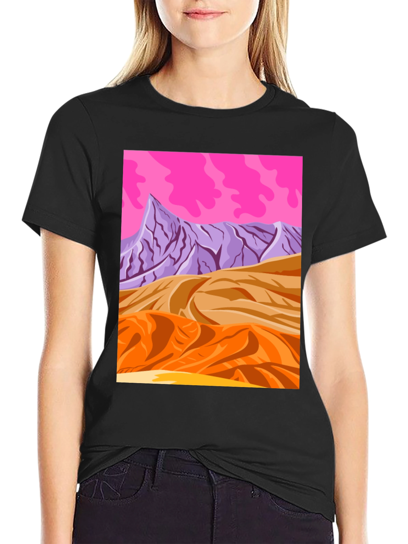 Vaporwave Desert T-Shirt - Retro Graphic Tee