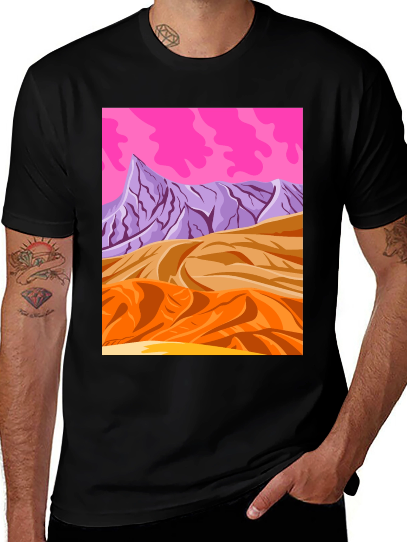 Vaporwave Desert T-Shirt - Retro Graphic Tee