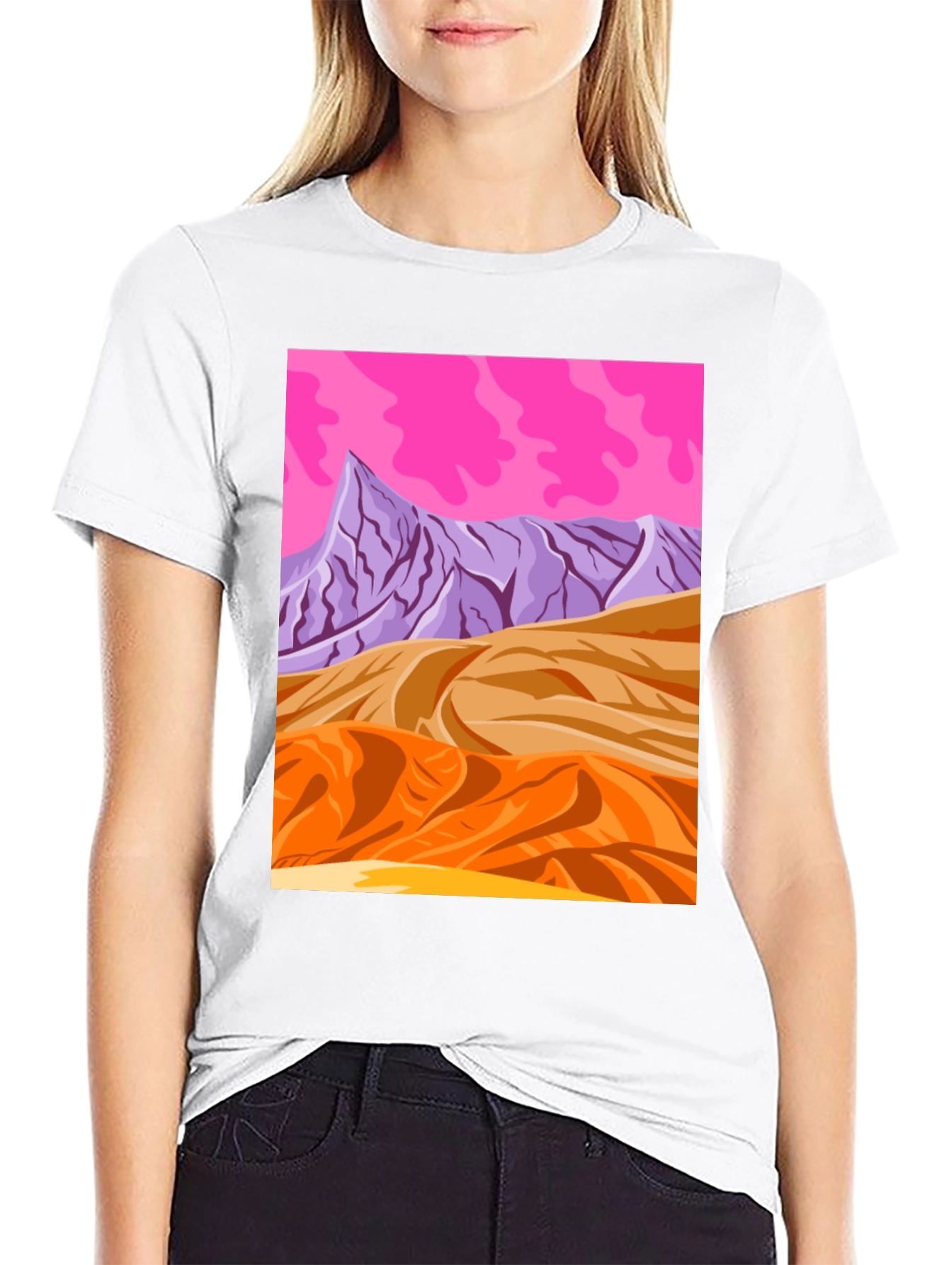 Vaporwave Desert T-Shirt - Retro Graphic Tee