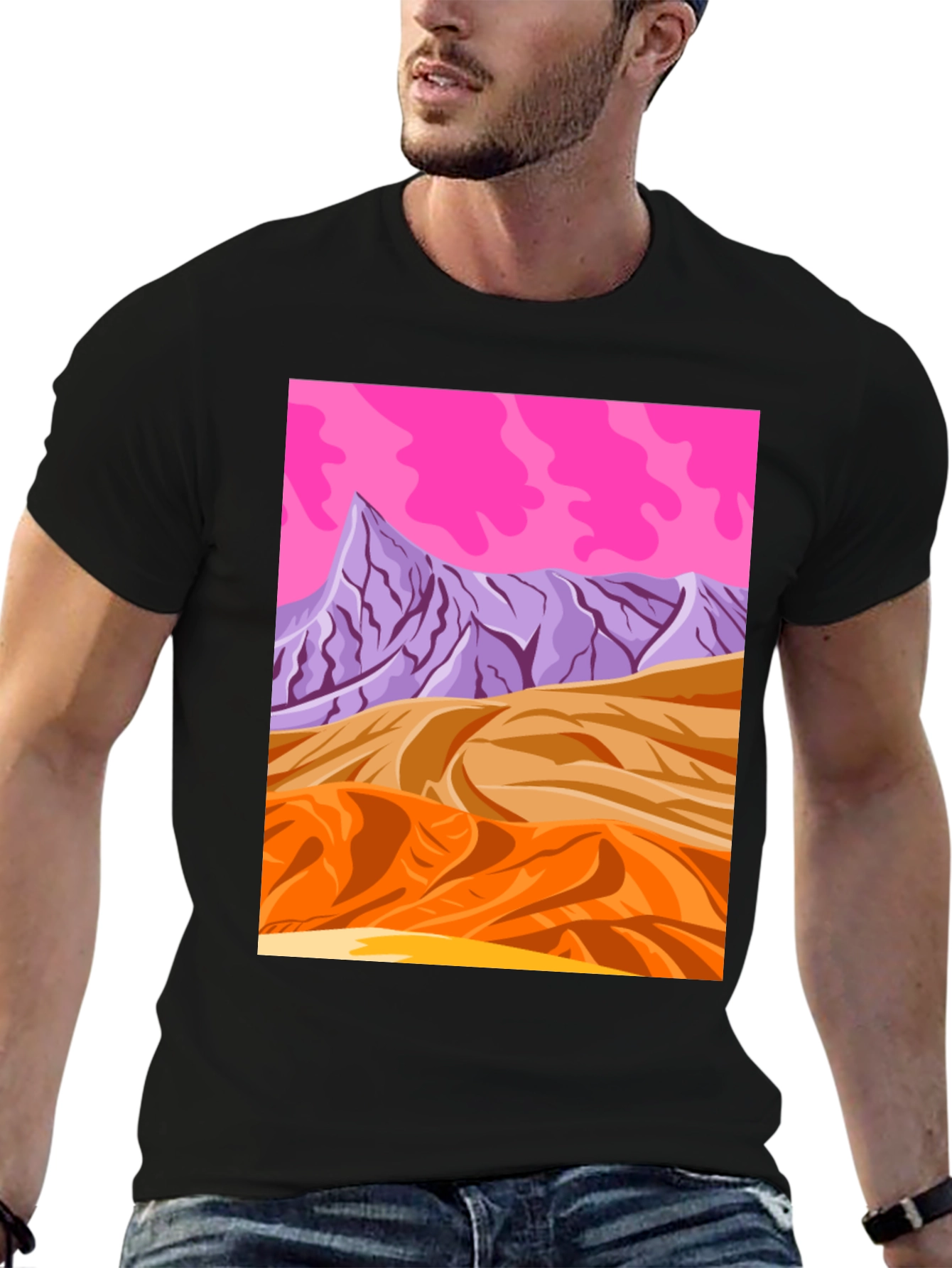 Vaporwave Desert T-Shirt - Retro Graphic Tee