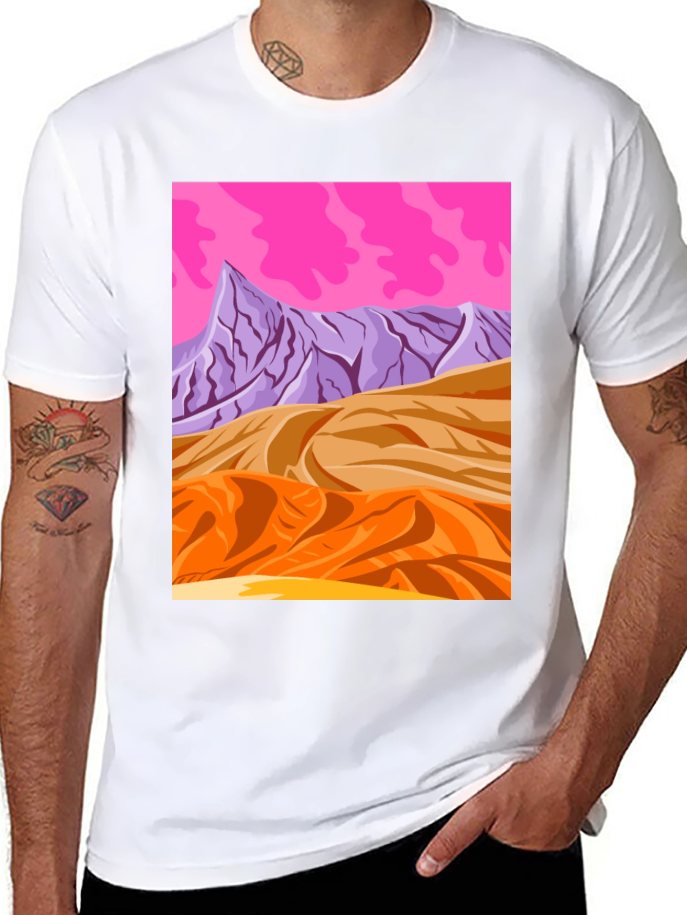Vaporwave Desert T-Shirt - Retro Graphic Tee