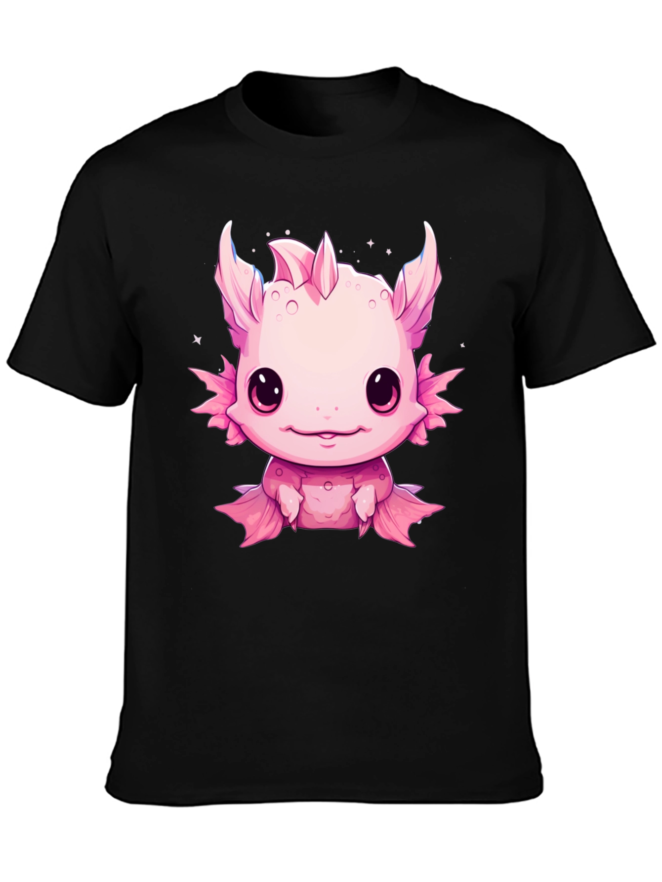 Axolotl Kawaii Graphic Tee - Cute Pink Amphibian Shirt