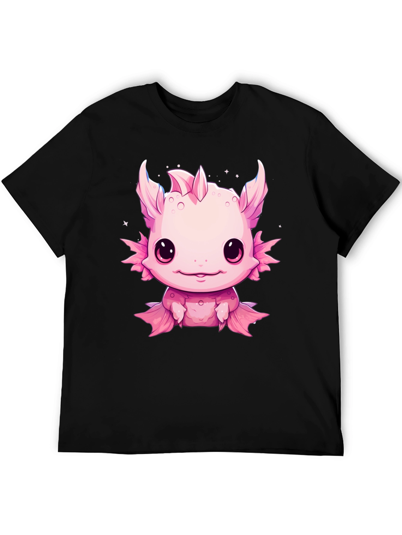 Axolotl Kawaii Graphic Tee - Cute Pink Amphibian Shirt